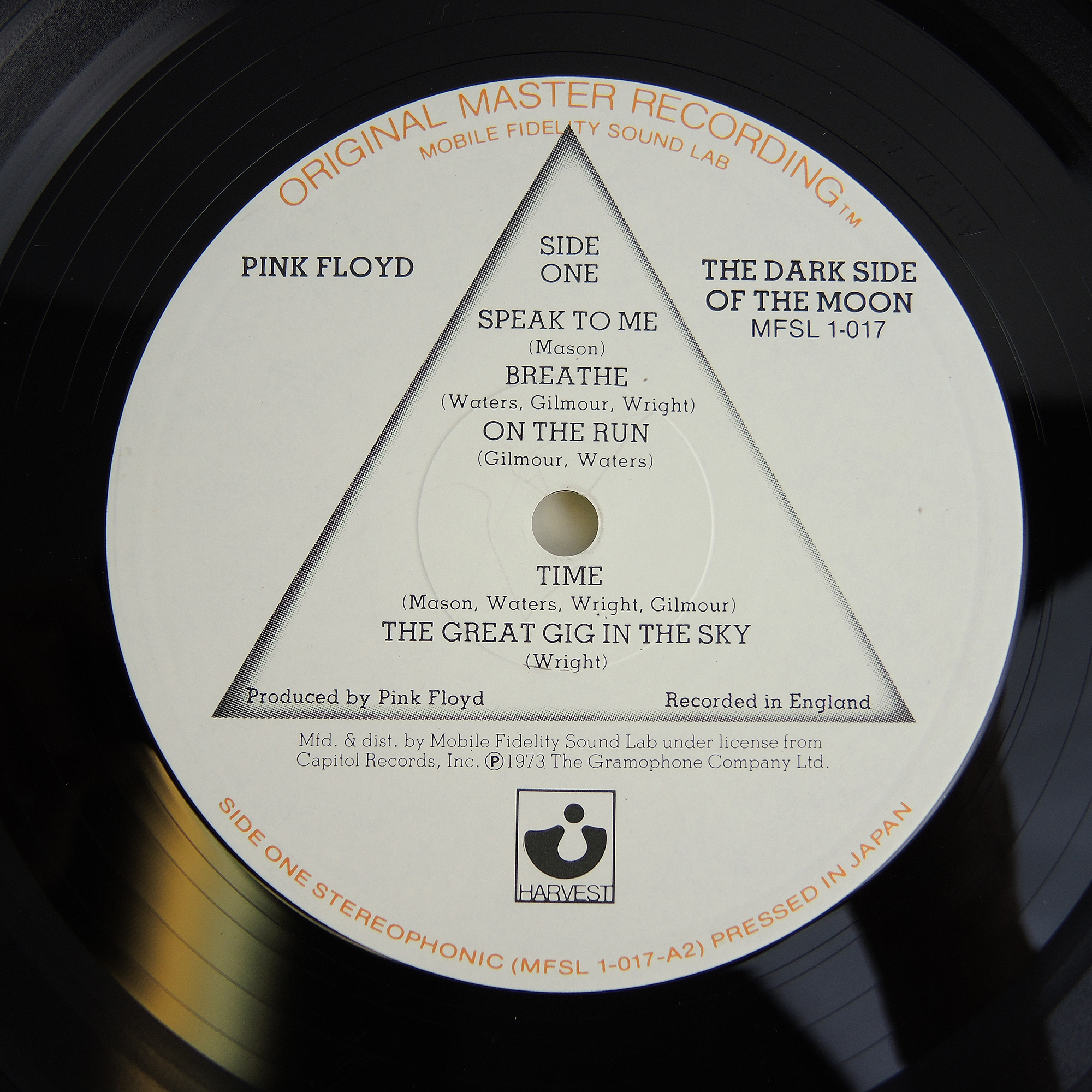 Pink Floyd "Dark Side of the Moon" Original Master Recording LP