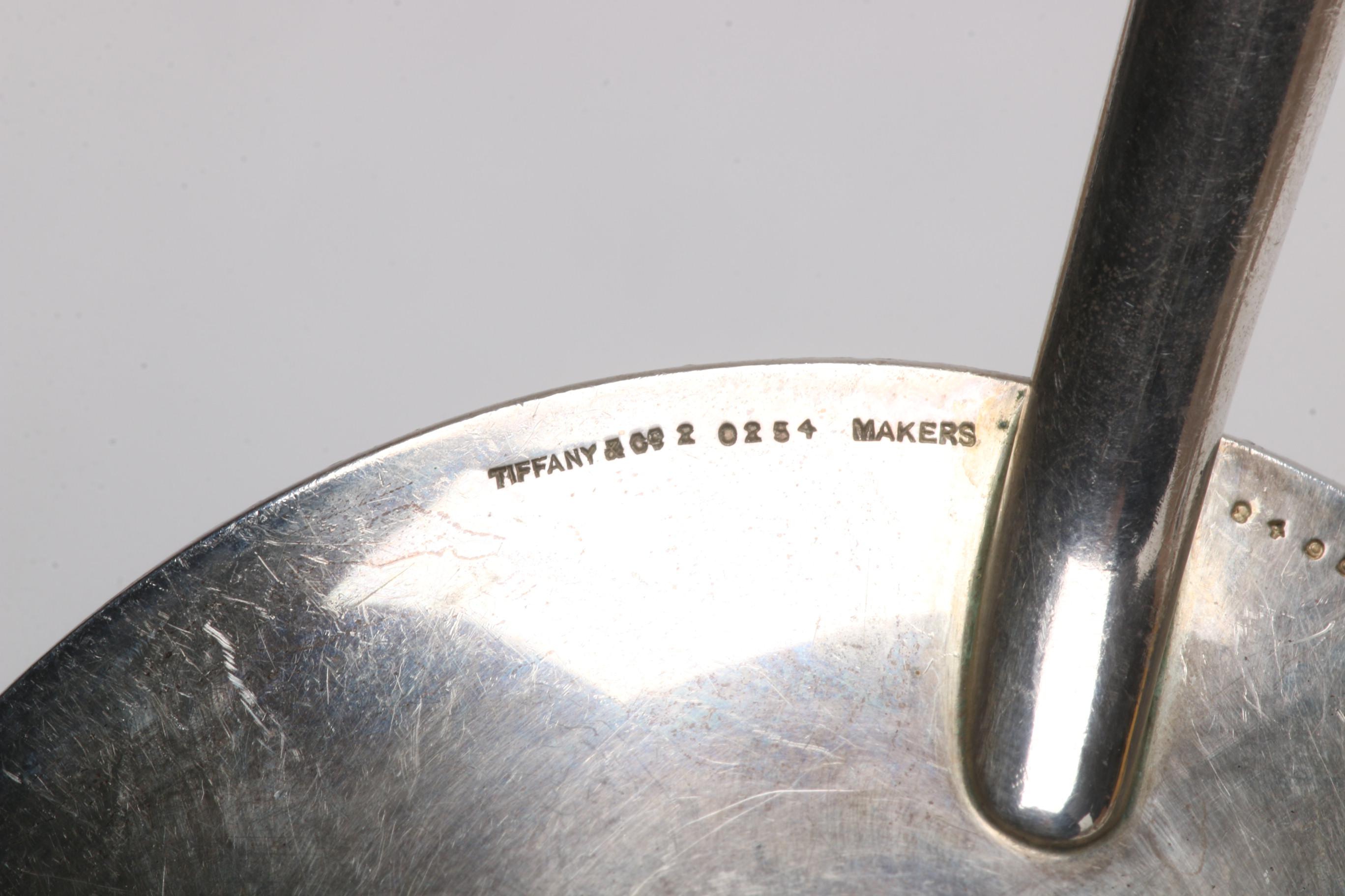 Early 20th Century Tiffany & Co. Sterling Tea Strainer and Other Utensils