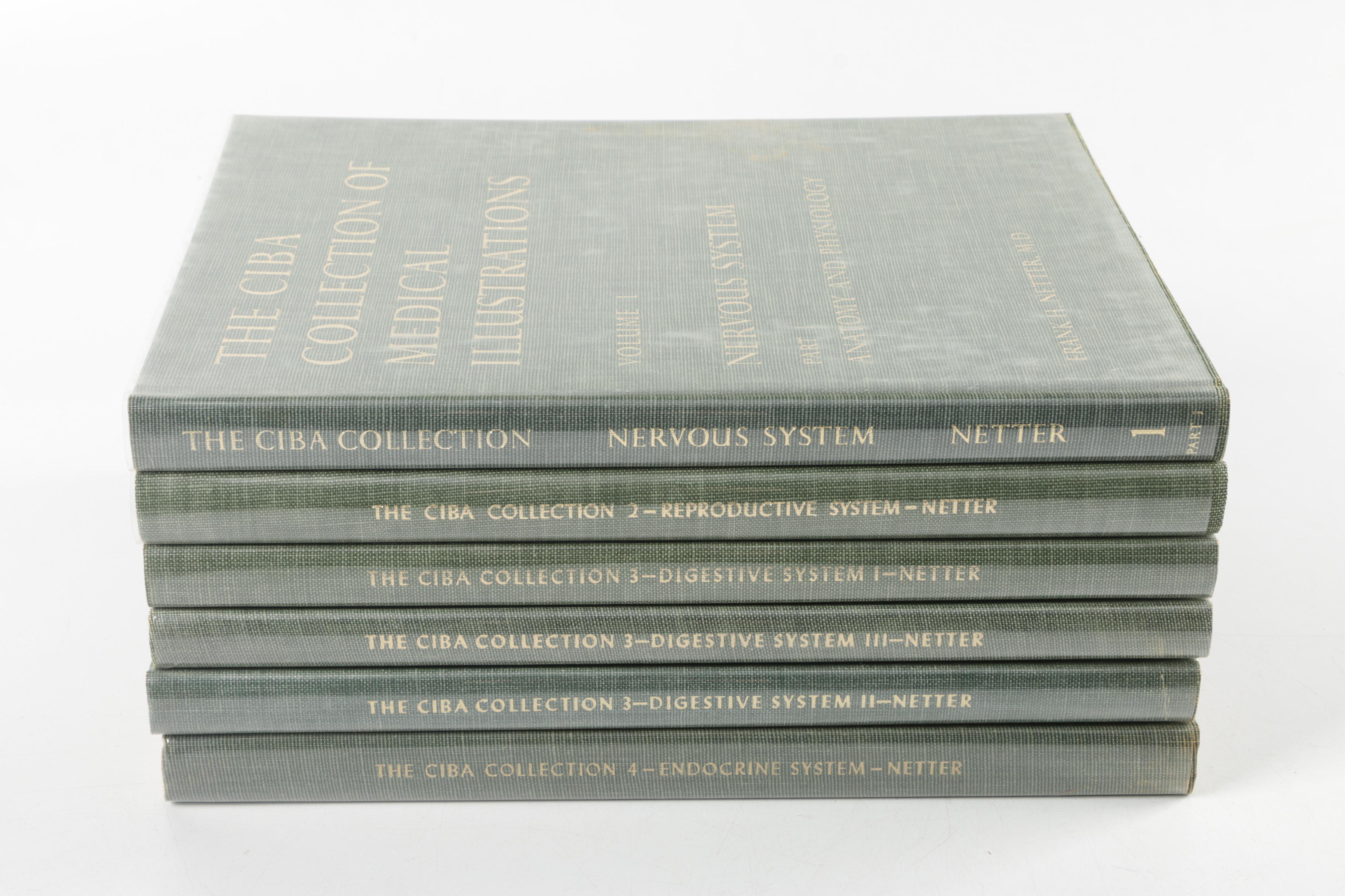 1983 Six-Volumes "The Ciba Collection of Medical Illustrations" Books