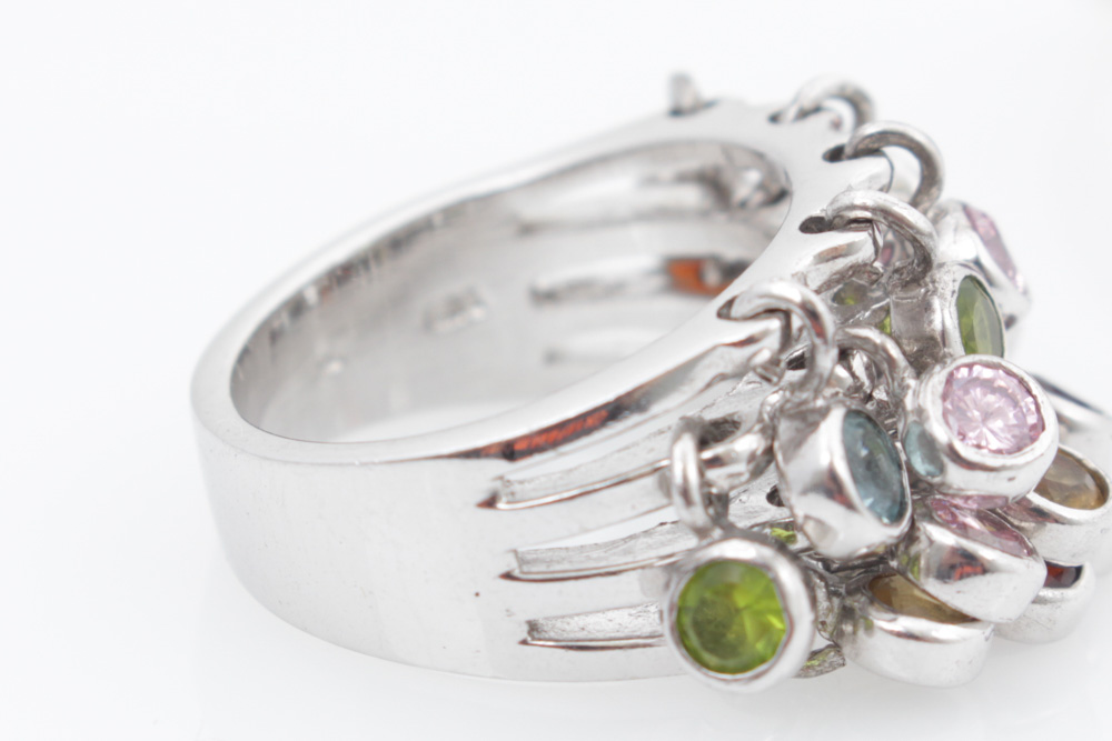 Pair of Sterling Silver Rings