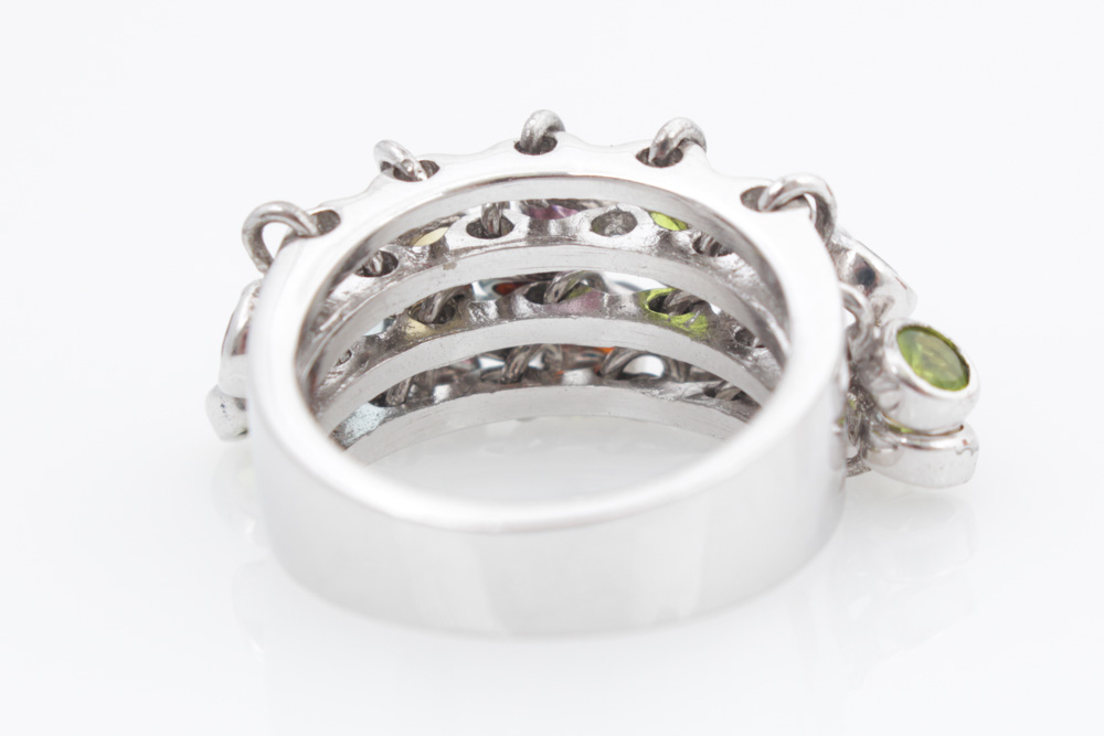 Pair of Sterling Silver Rings