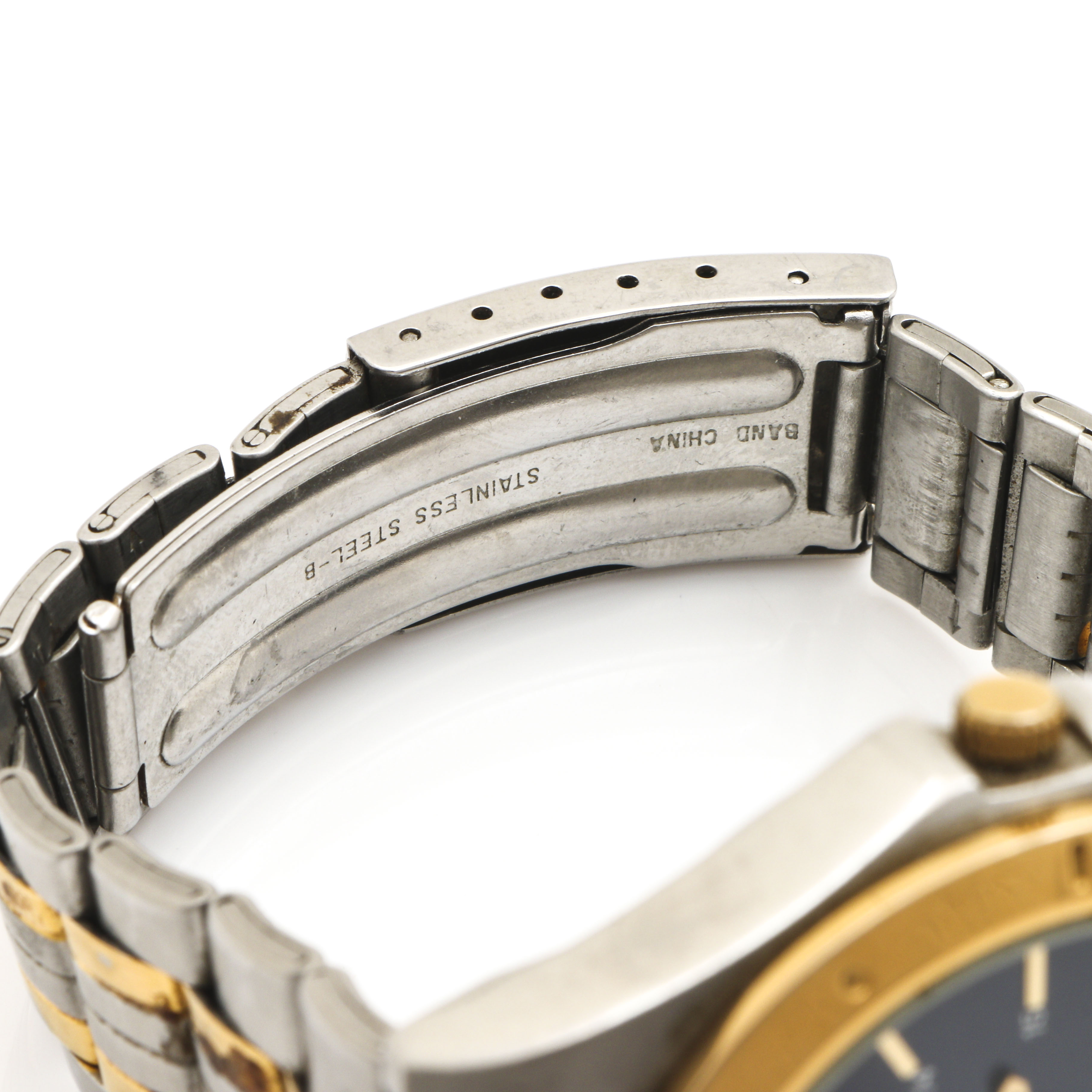 Pulsar Quartz Alarm Chronograph Gold Tone and Stainless Steel Watch