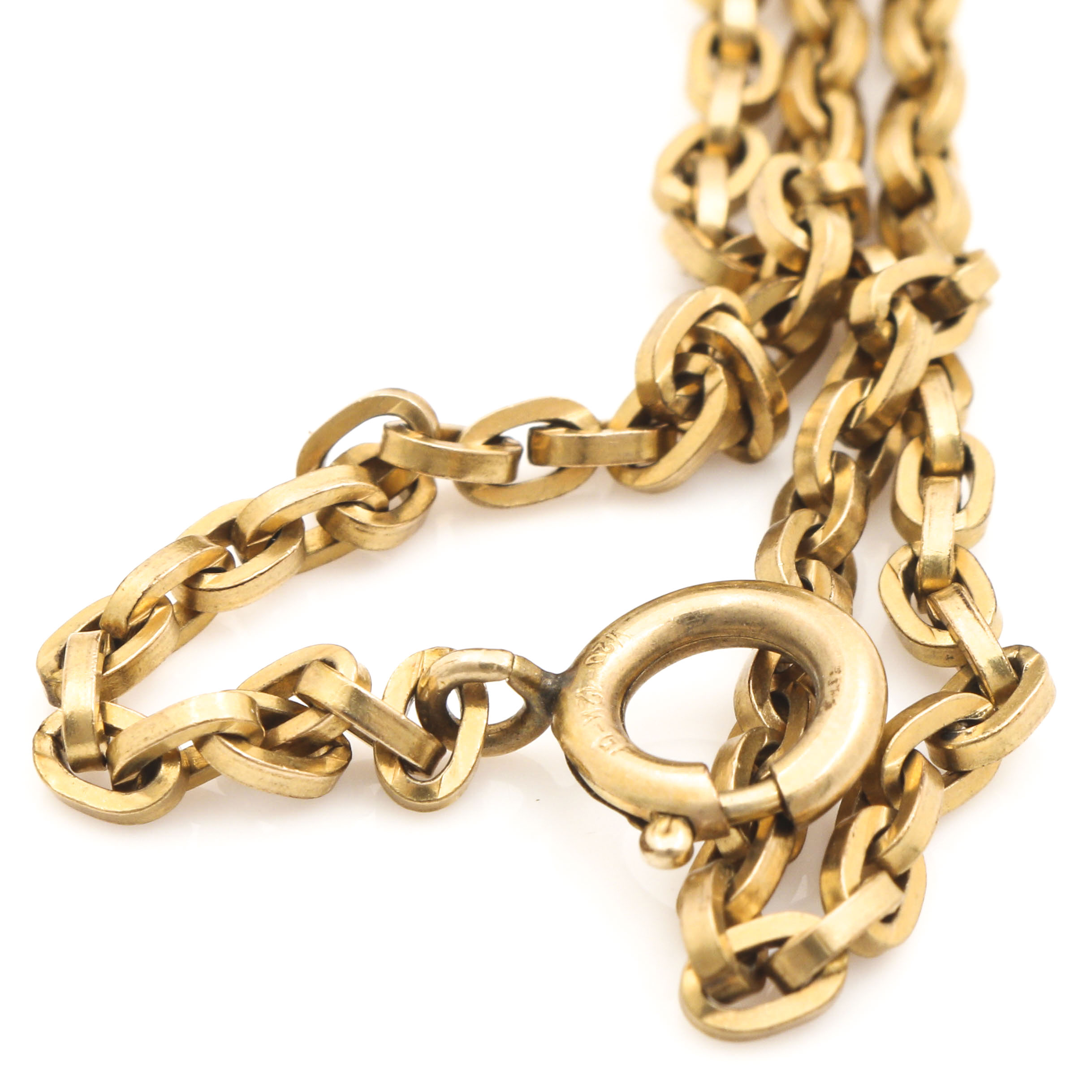 Colibri Gold Tone Skeleton Dial Pocket Watch With 12K Gold Filled Fob