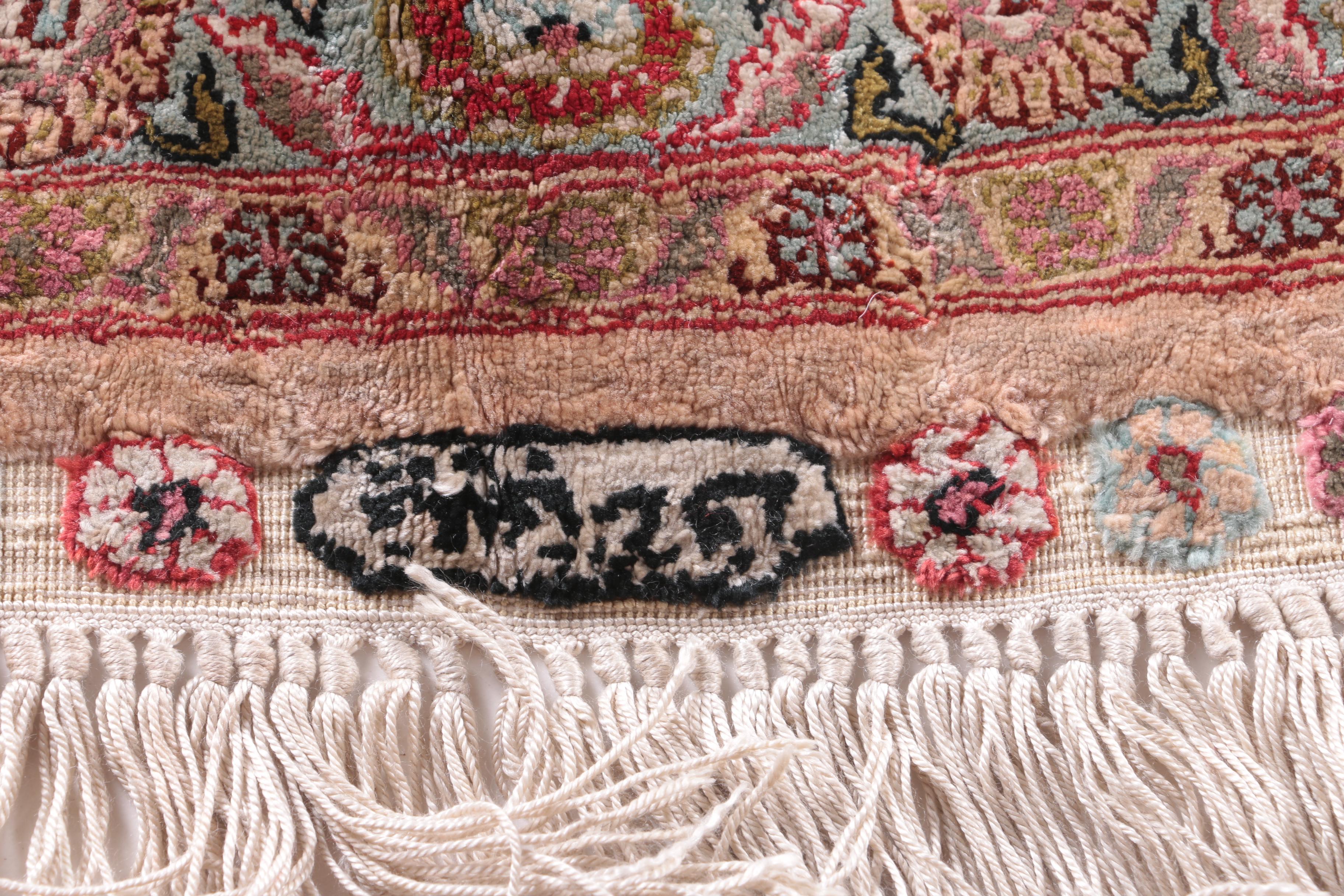 Finely Hand-Knotted Nanyang Chinese Silk Area Rug