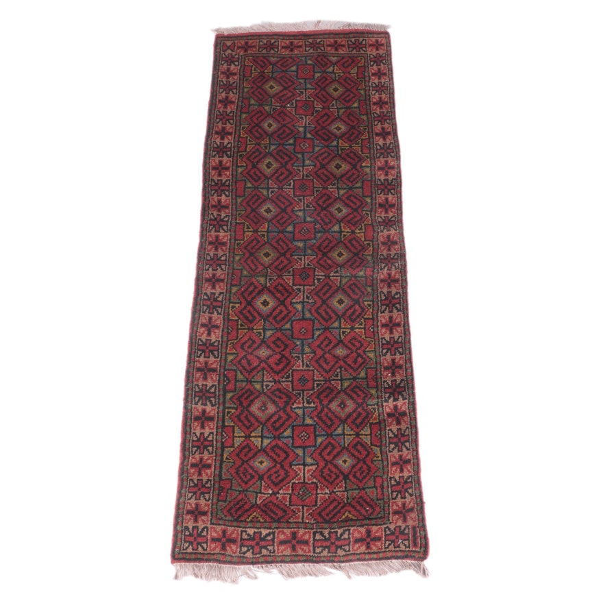 Hand-Knotted Persian Village Carpet Runner
