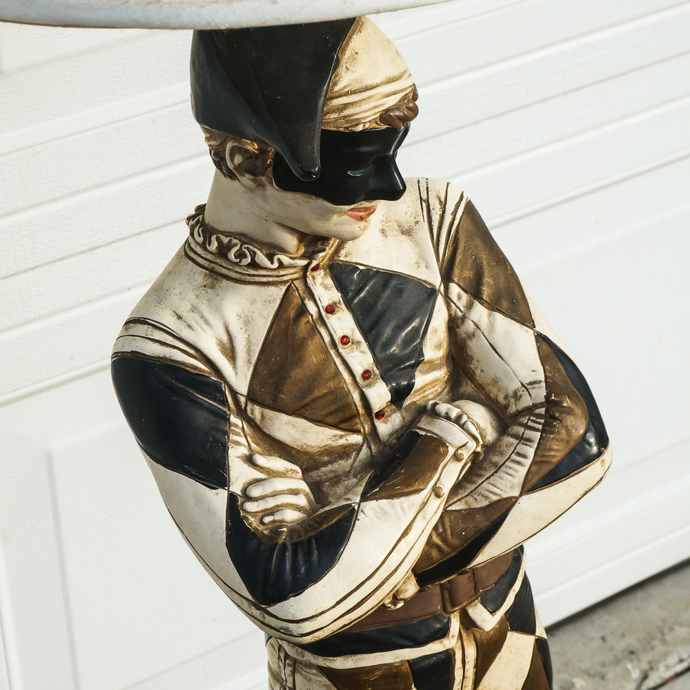 Harlequin Jester Lamp after Saint-Marceaux Sculpture