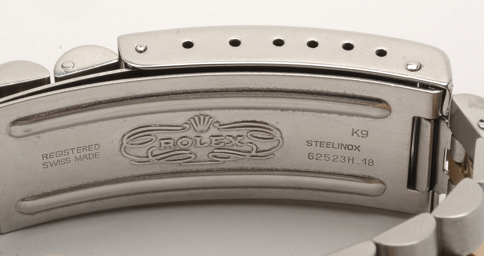 Rolex Datejust Sterling Silver 18K Yellow Gold Diamond Dial Watch