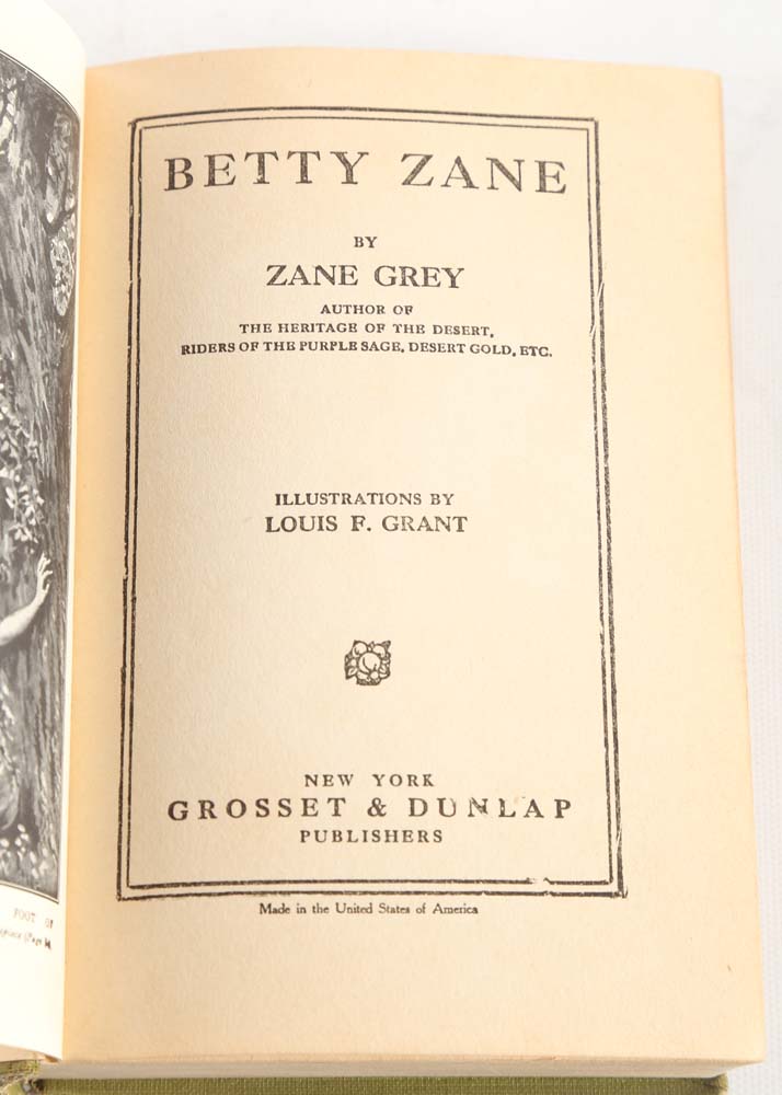 Vintage Zane Grey Hardcover Books
