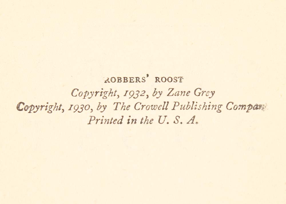 Vintage Zane Grey Hardcover Books