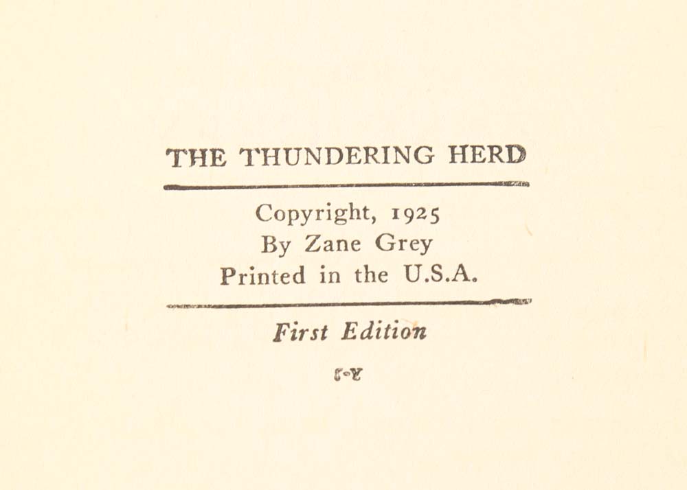 Vintage Zane Grey Hardcover Books