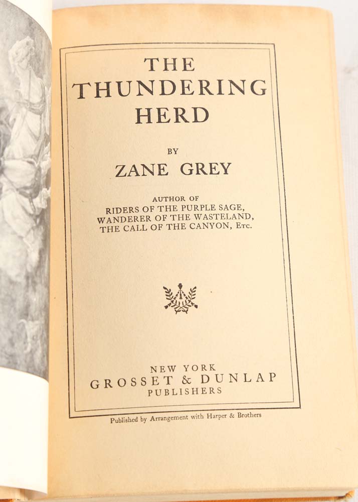 Vintage Zane Grey Hardcover Books