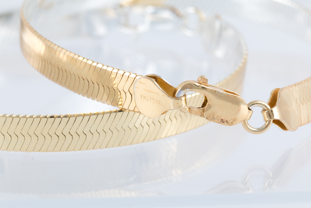 Reversible Gold Wash on Sterling Silver Chain Bracelets