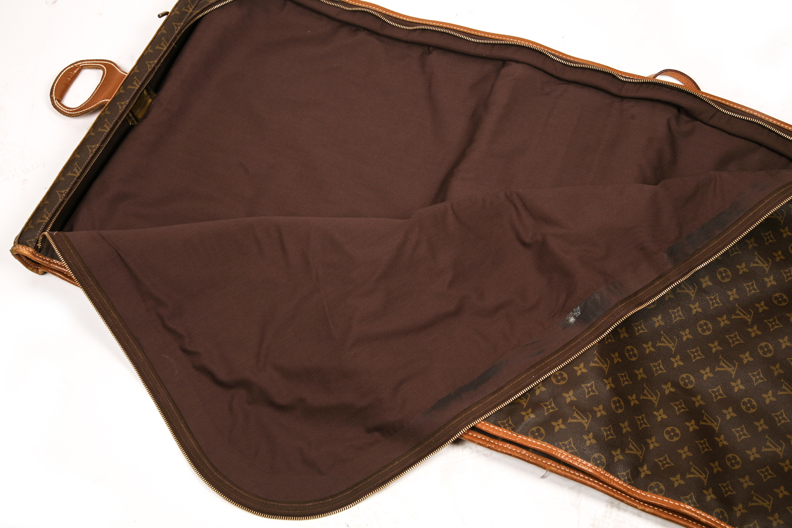 Circa 1970s Vintage Louis Vuitton French Company Garment Bag