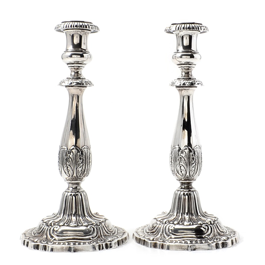 M. Fred Hirsch Co. Weighted Sterling Silver Candlesticks