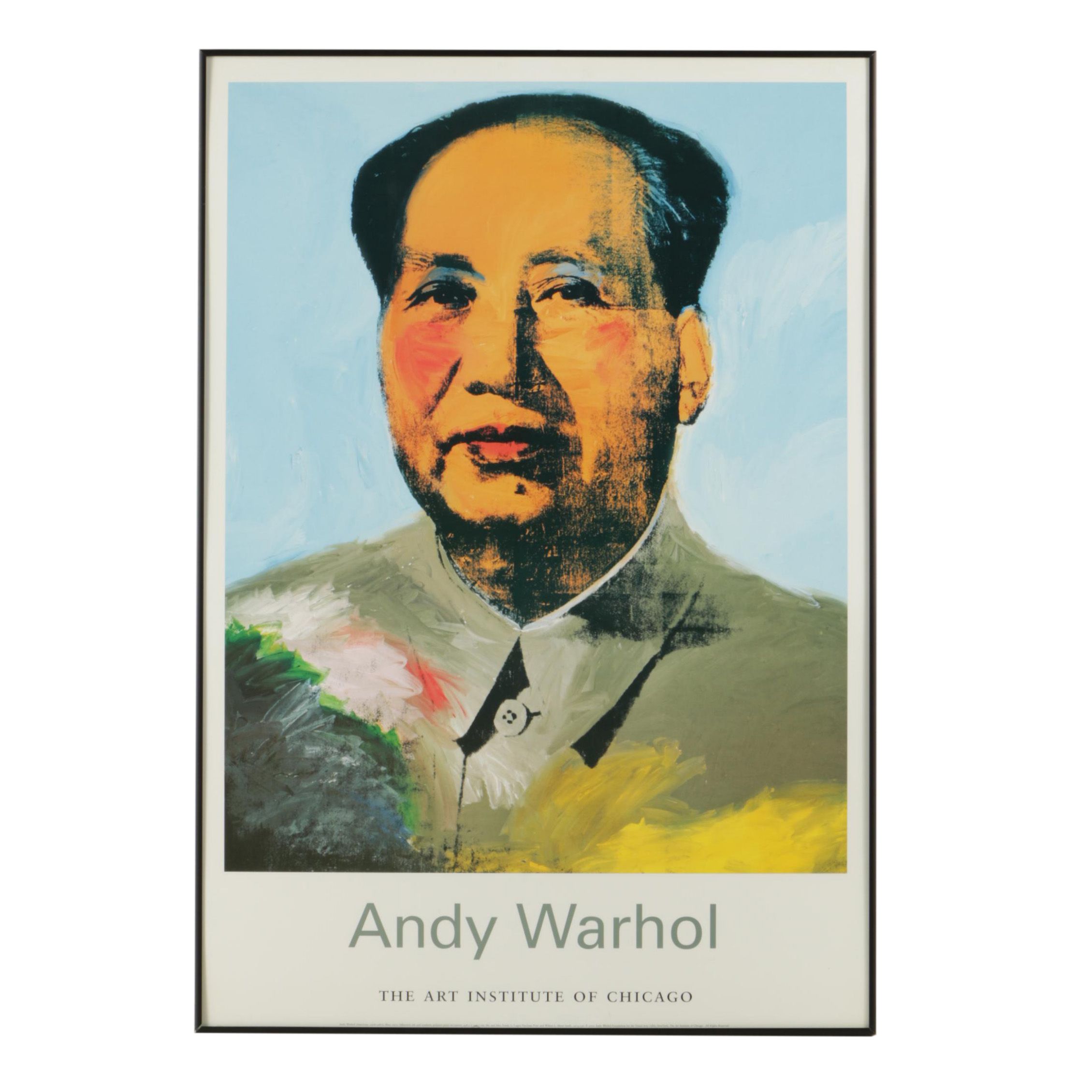 Offset Lithograph Poster After Andy Warhol "Mao"