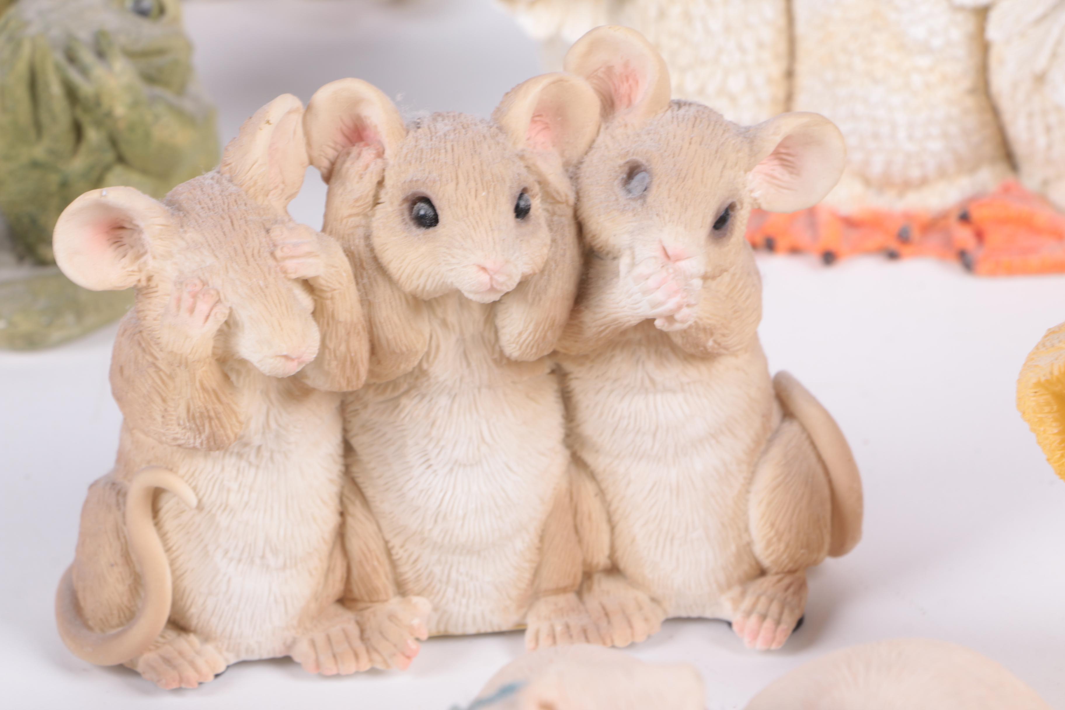 "Stone Critters" Animal Figurines