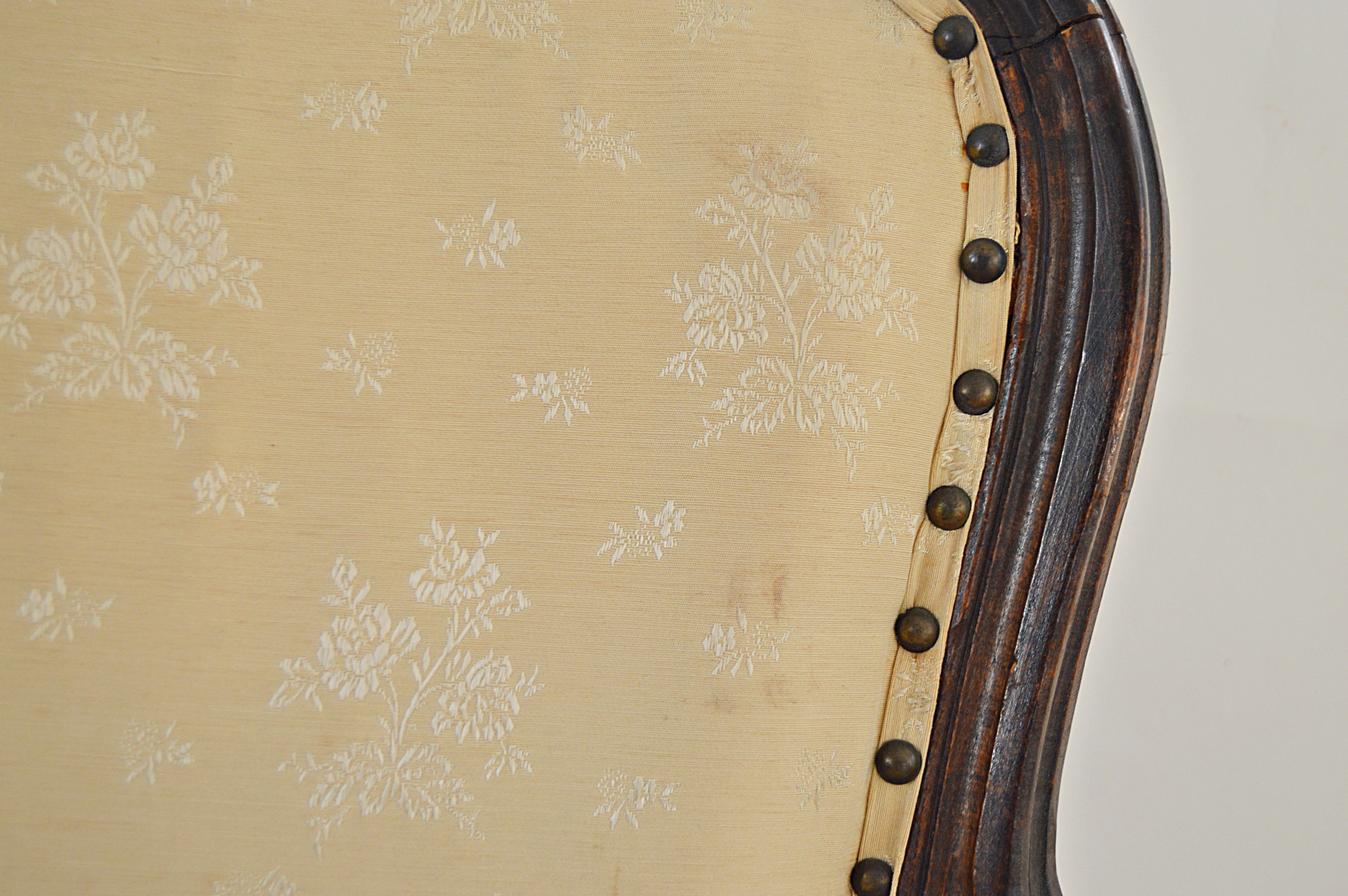 Vintage Louis XV Style Fanteuil