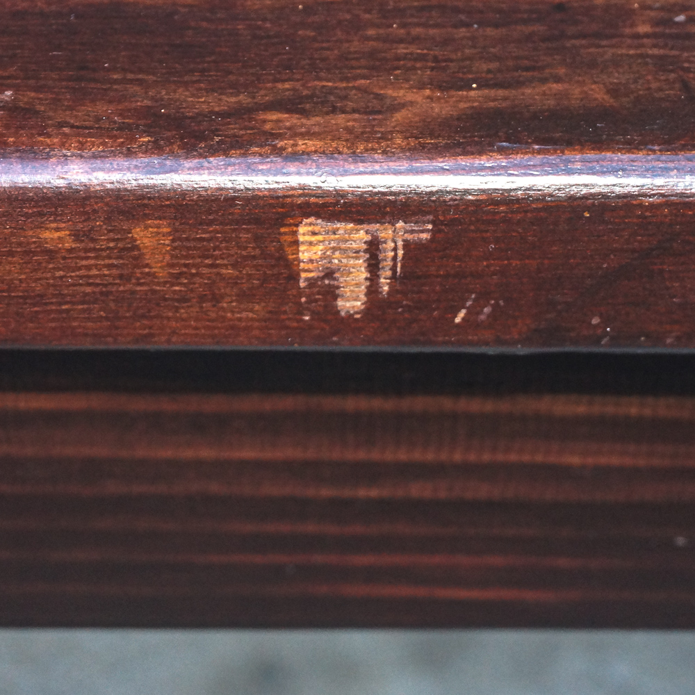 Traditional Walnut Finished Console Table with Drawers