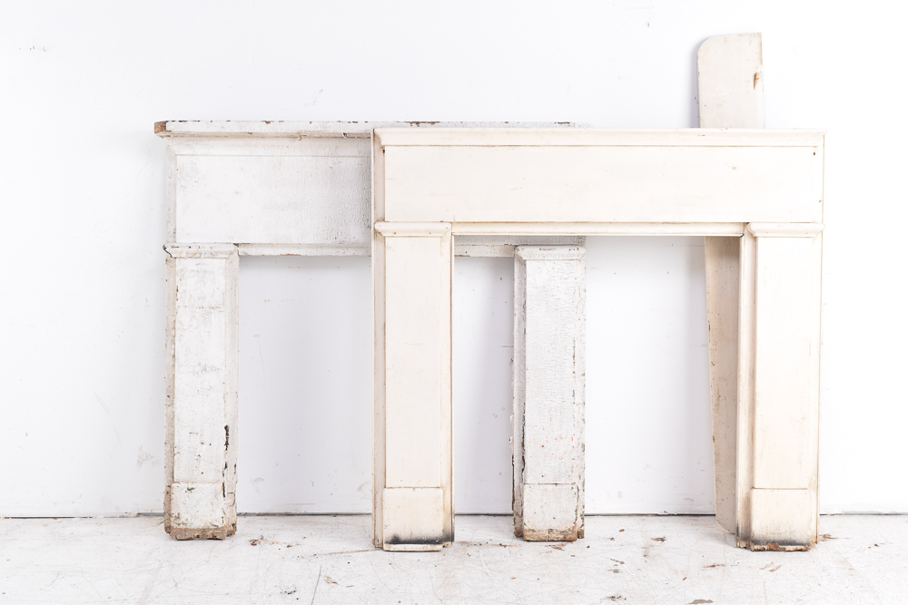 Antique Wood Fire Place Mantles