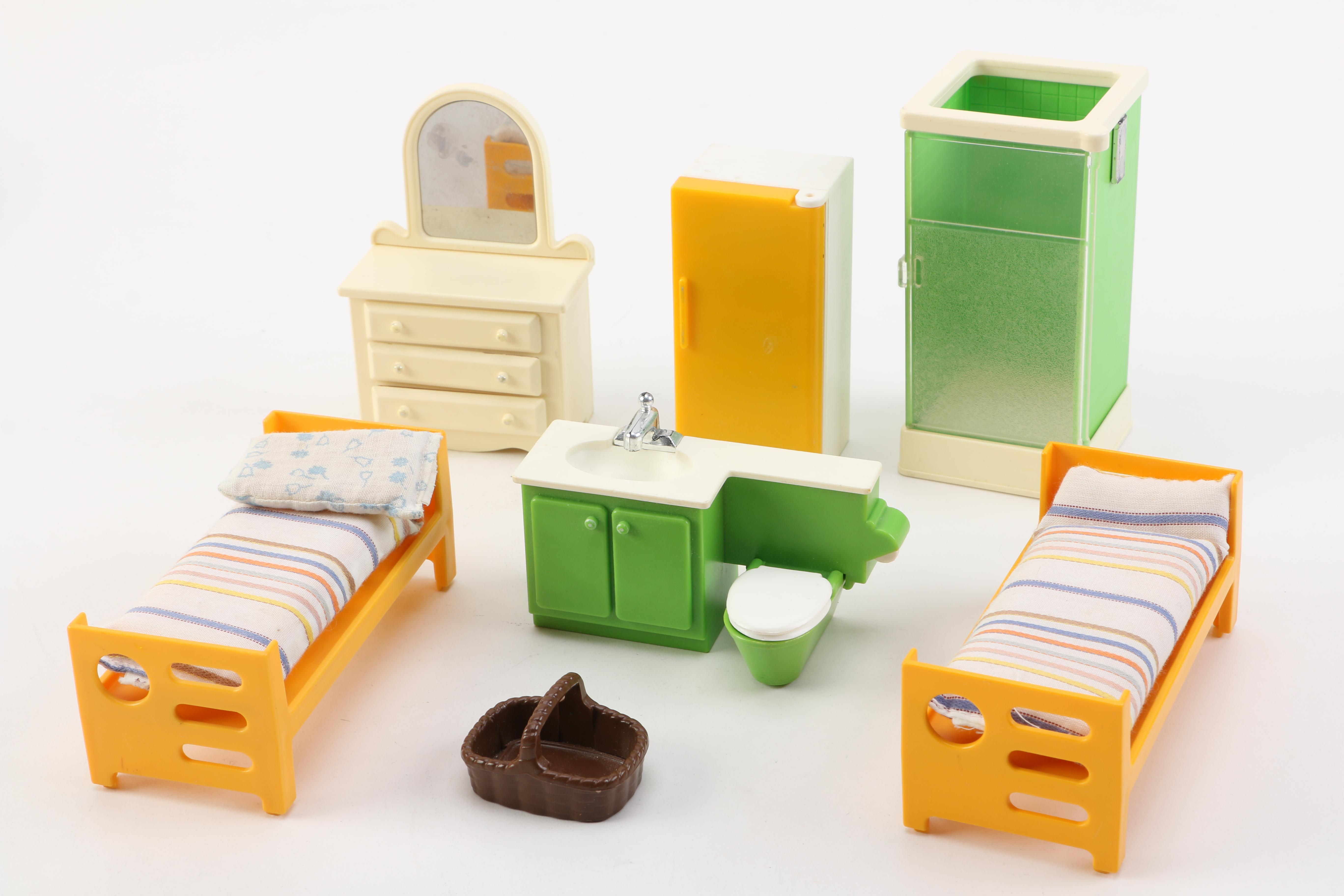 1970s Doll House Furniture Including Fischer Price