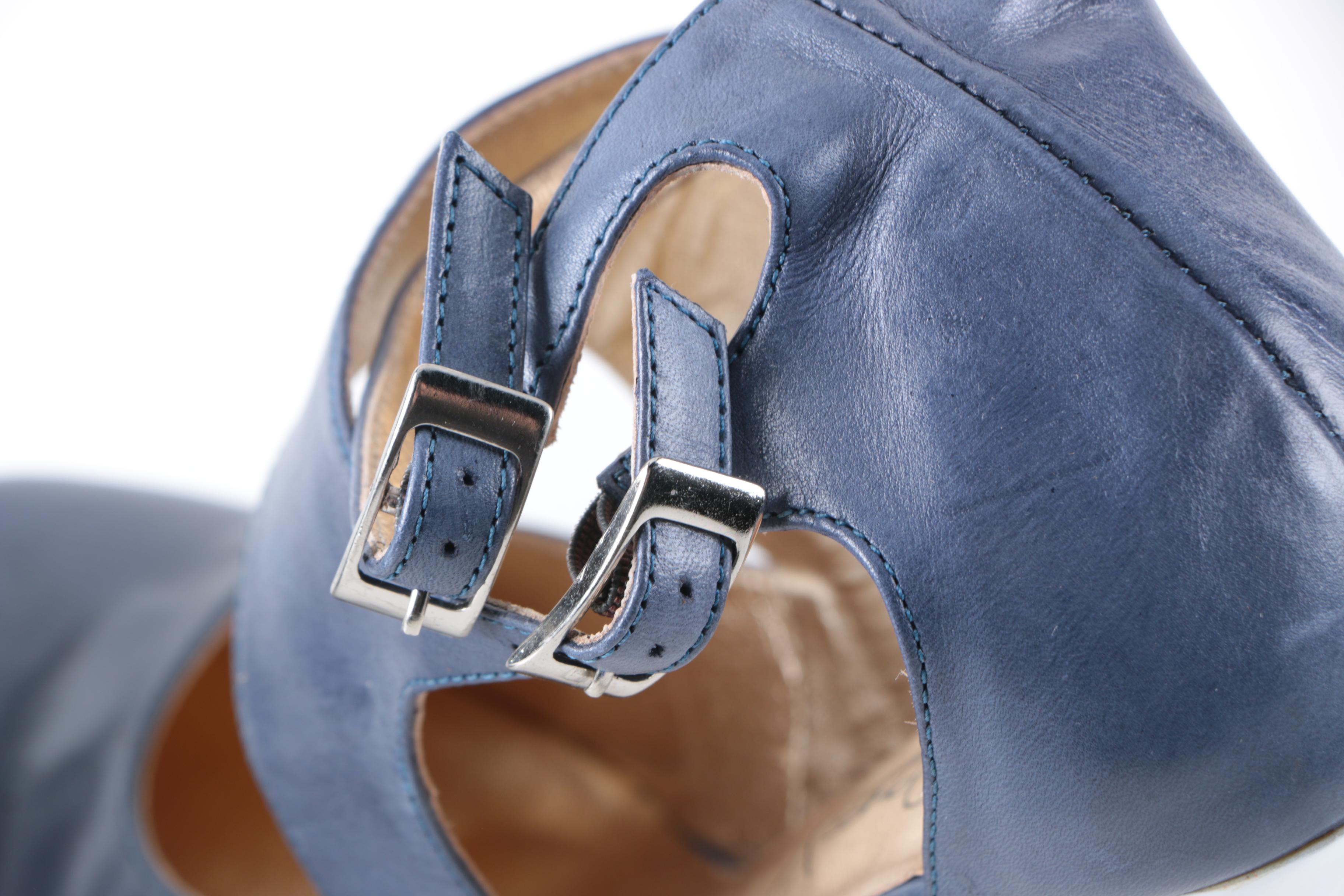 Christopher Coy Collection Prototype Heels in Blueberry