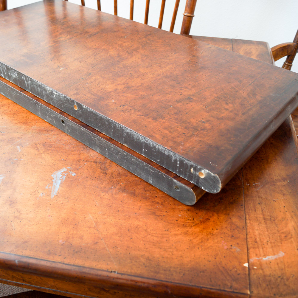 Early American Style Burlwood Dining Room Table  &  Windsor Chairs