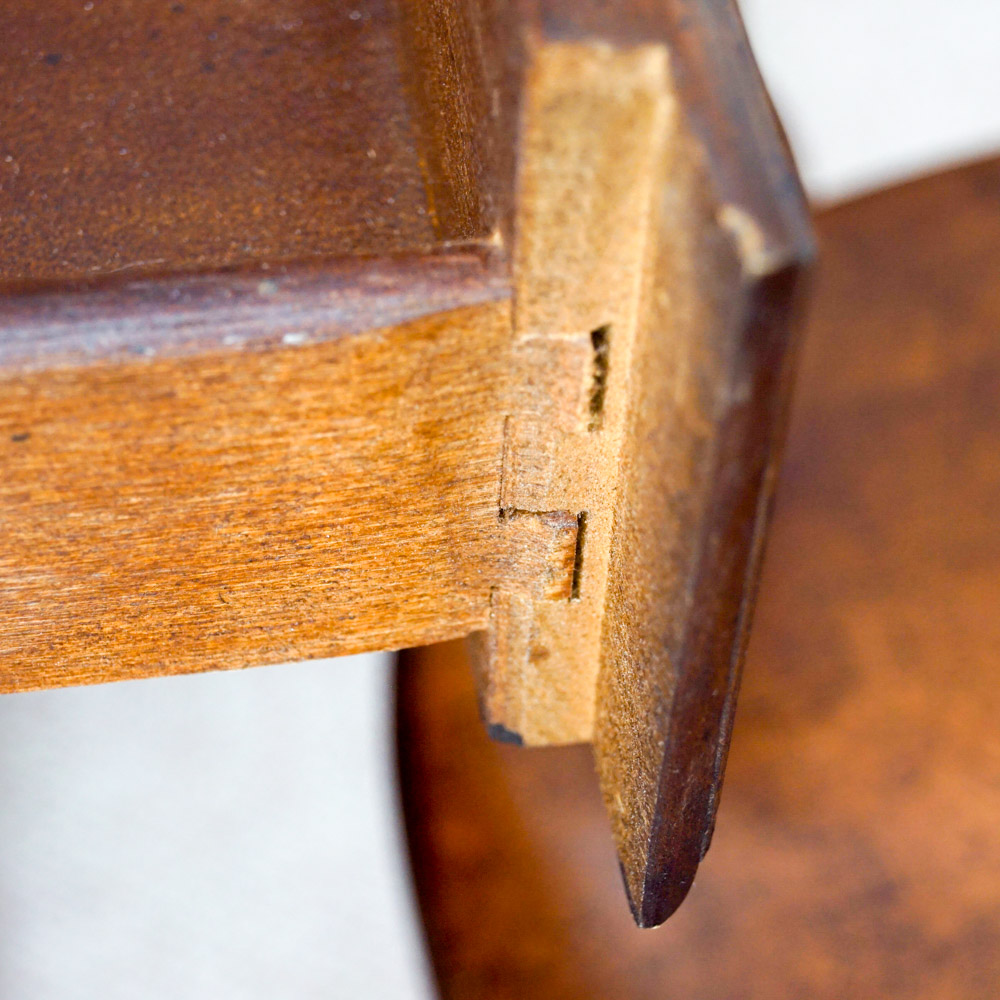 Early American Style Burlwood Dining Room Table  &  Windsor Chairs