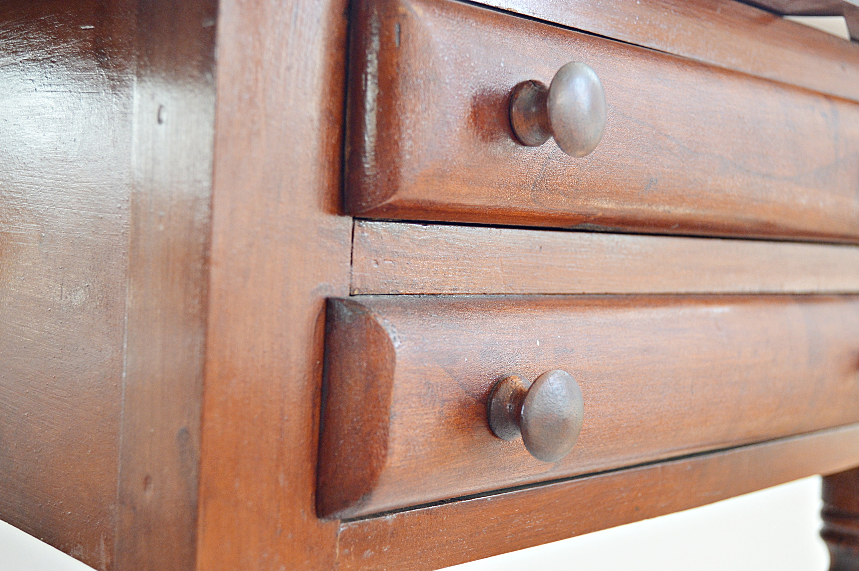 19th Century Sheraton Cherry Side Dropleaf Table