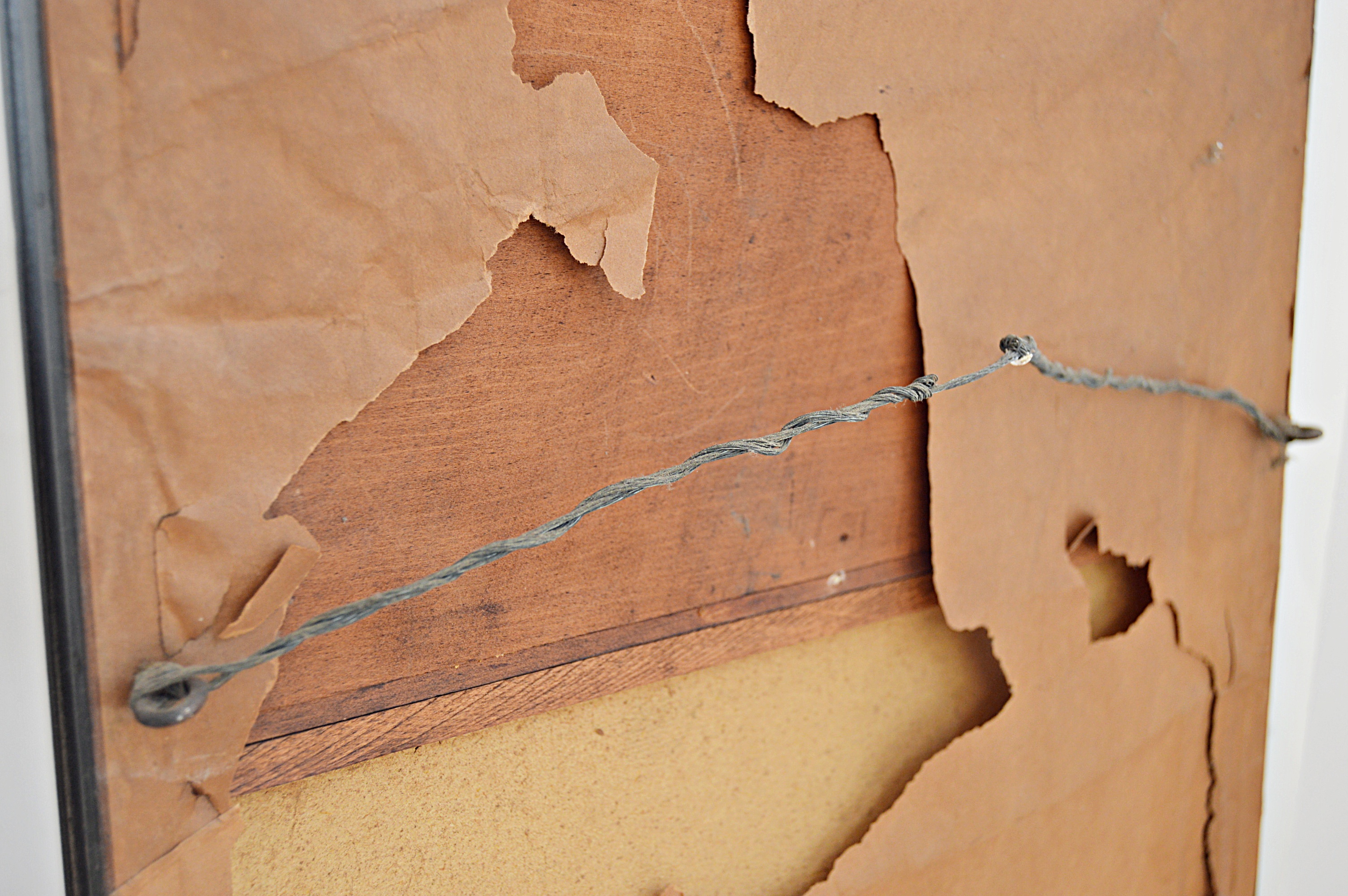 Antique Chinese Carved Wood Table and Mirror