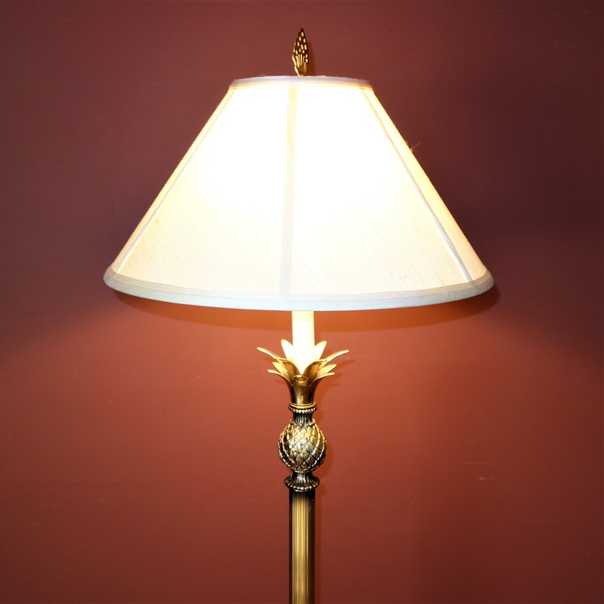 Pineapple Brass Floor Lamp