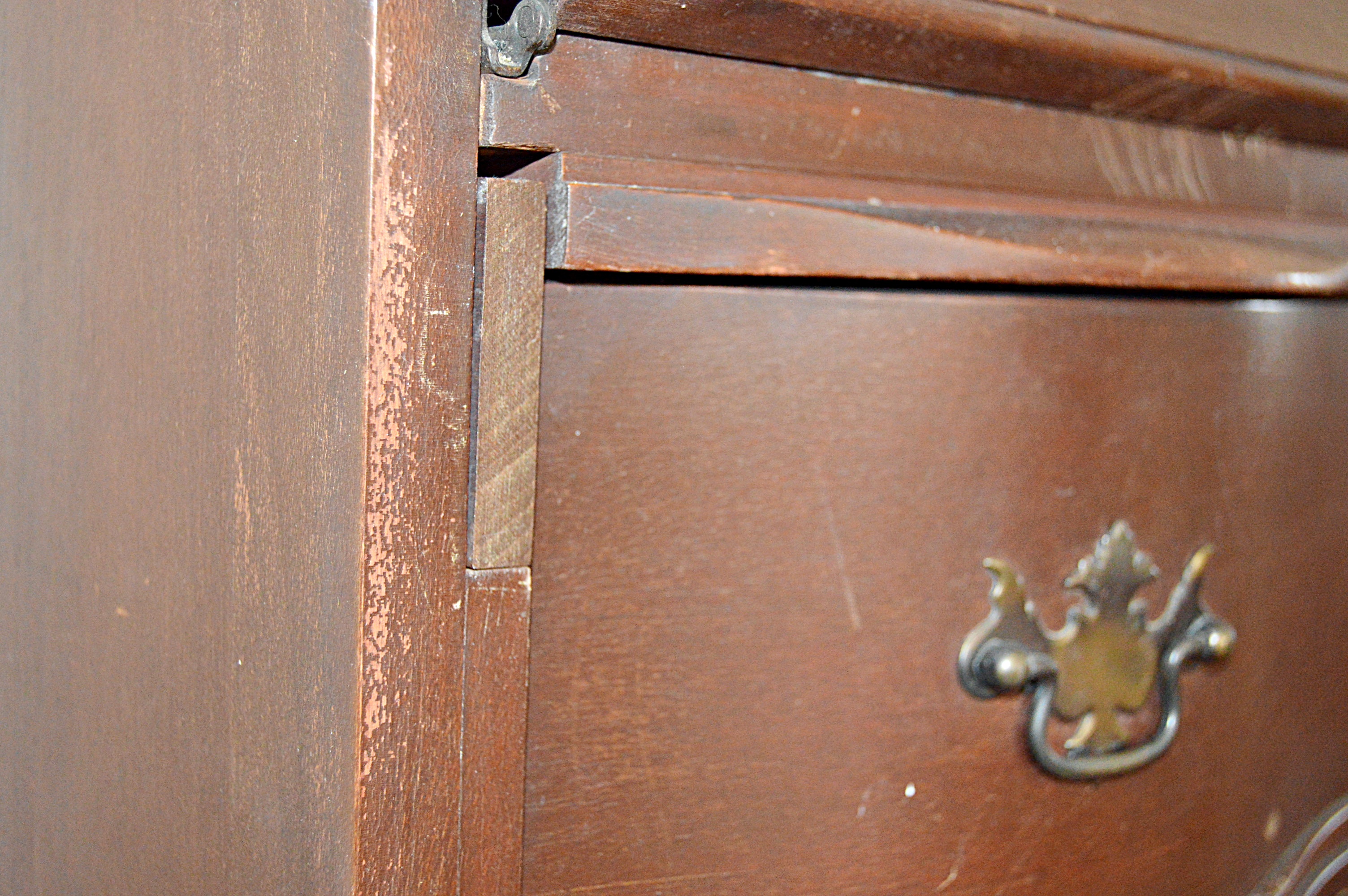 Vintage Queen Anne Style Mahogany Secretariat