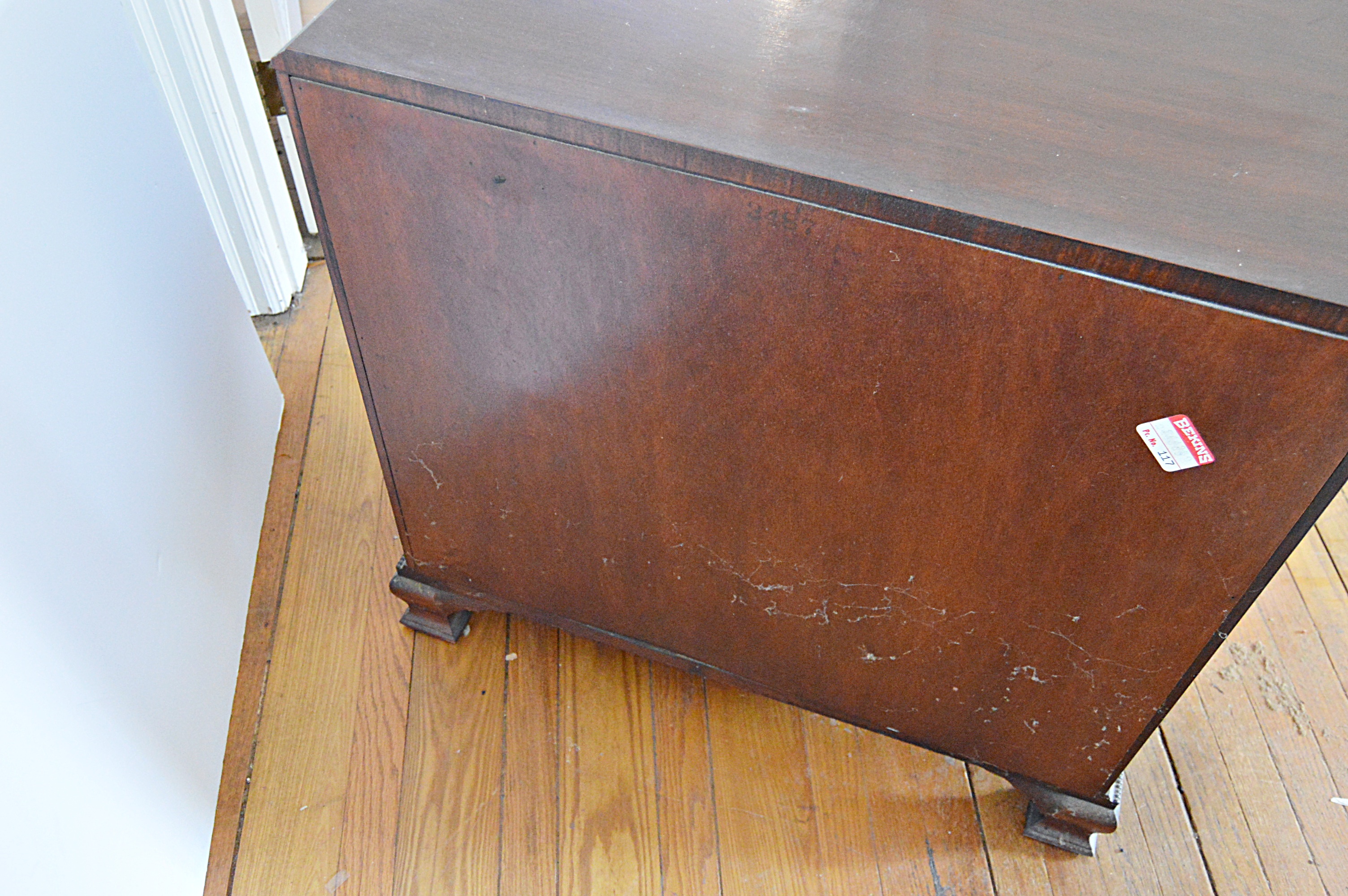 Vintage Queen Anne Style Mahogany Chest