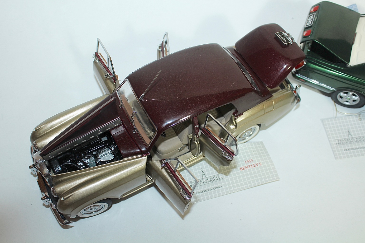 1955 Bentley S and 1998 Bentley Arnage Die Cast Cars by The Franklin Mint