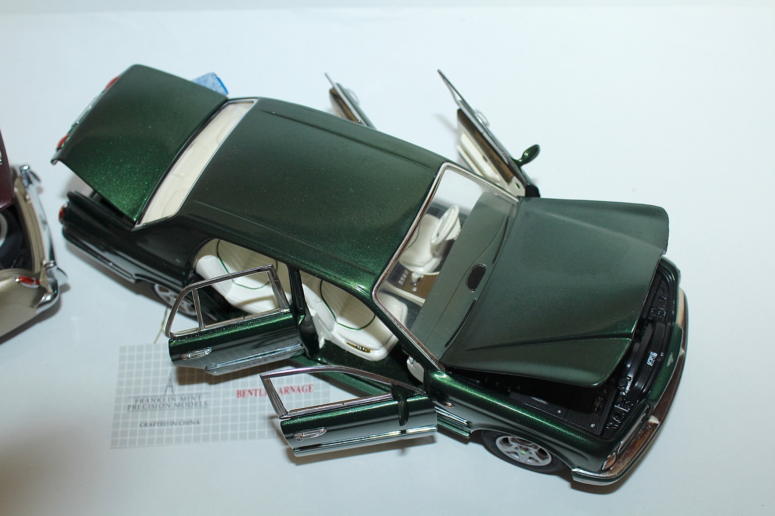 1955 Bentley S and 1998 Bentley Arnage Die Cast Cars by The Franklin Mint