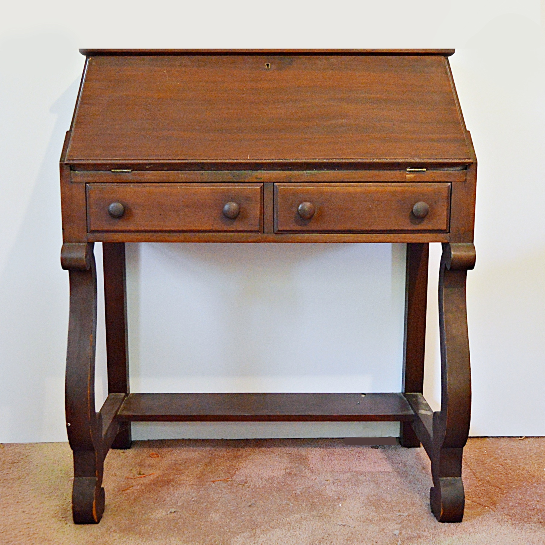 Antique Empire Style Mahogany Secretariat