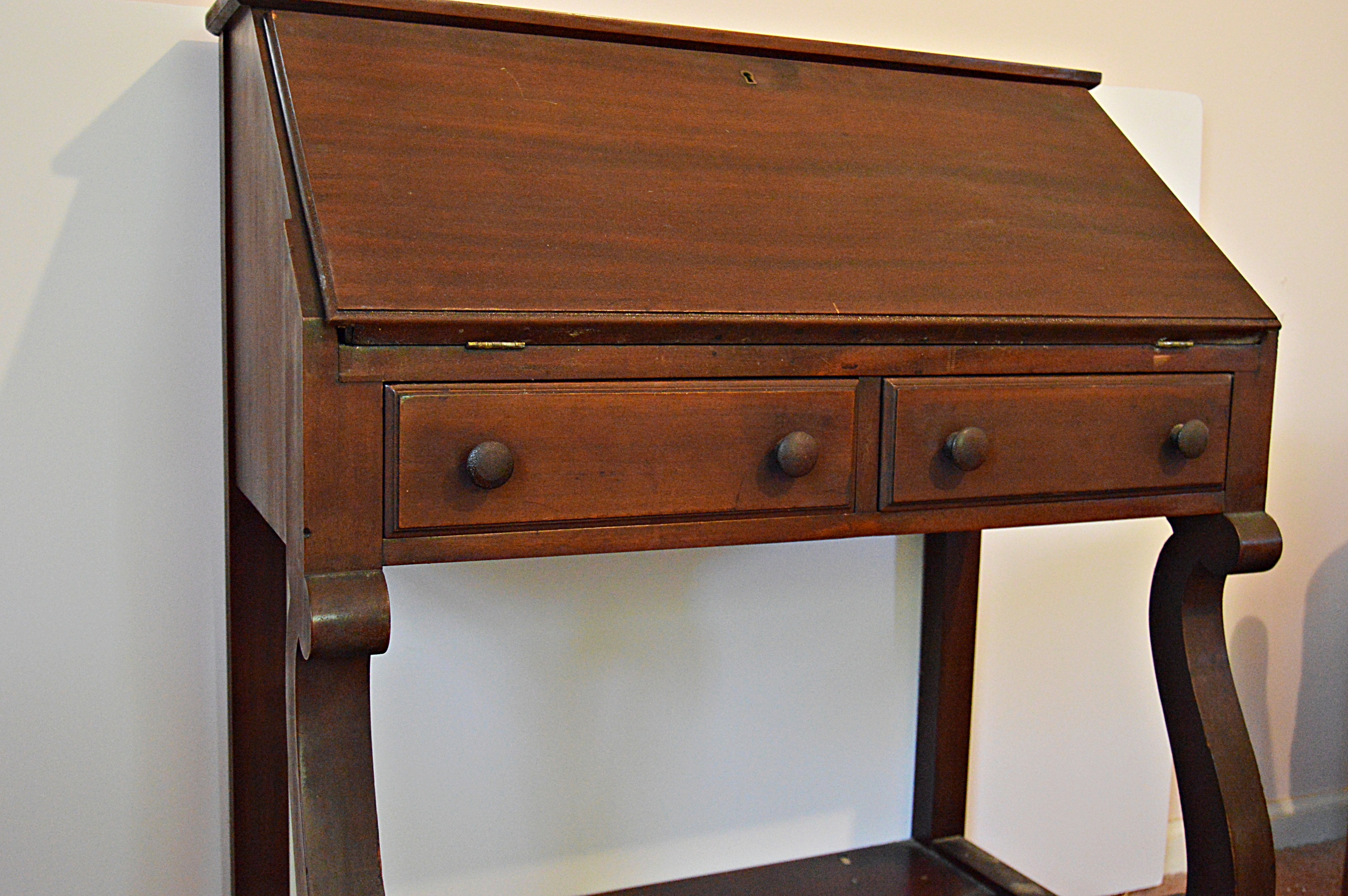 Antique Empire Style Mahogany Secretariat