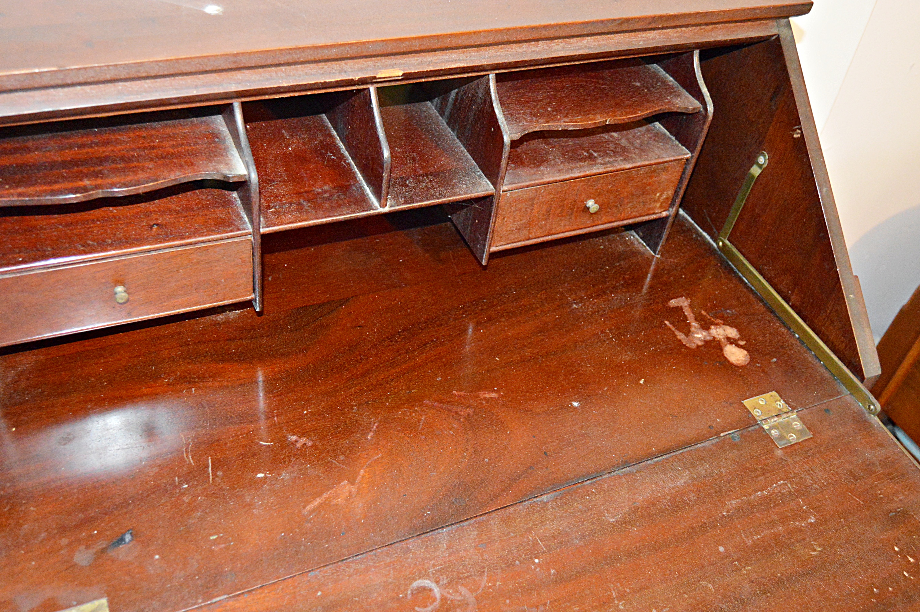 Antique Empire Style Mahogany Secretariat