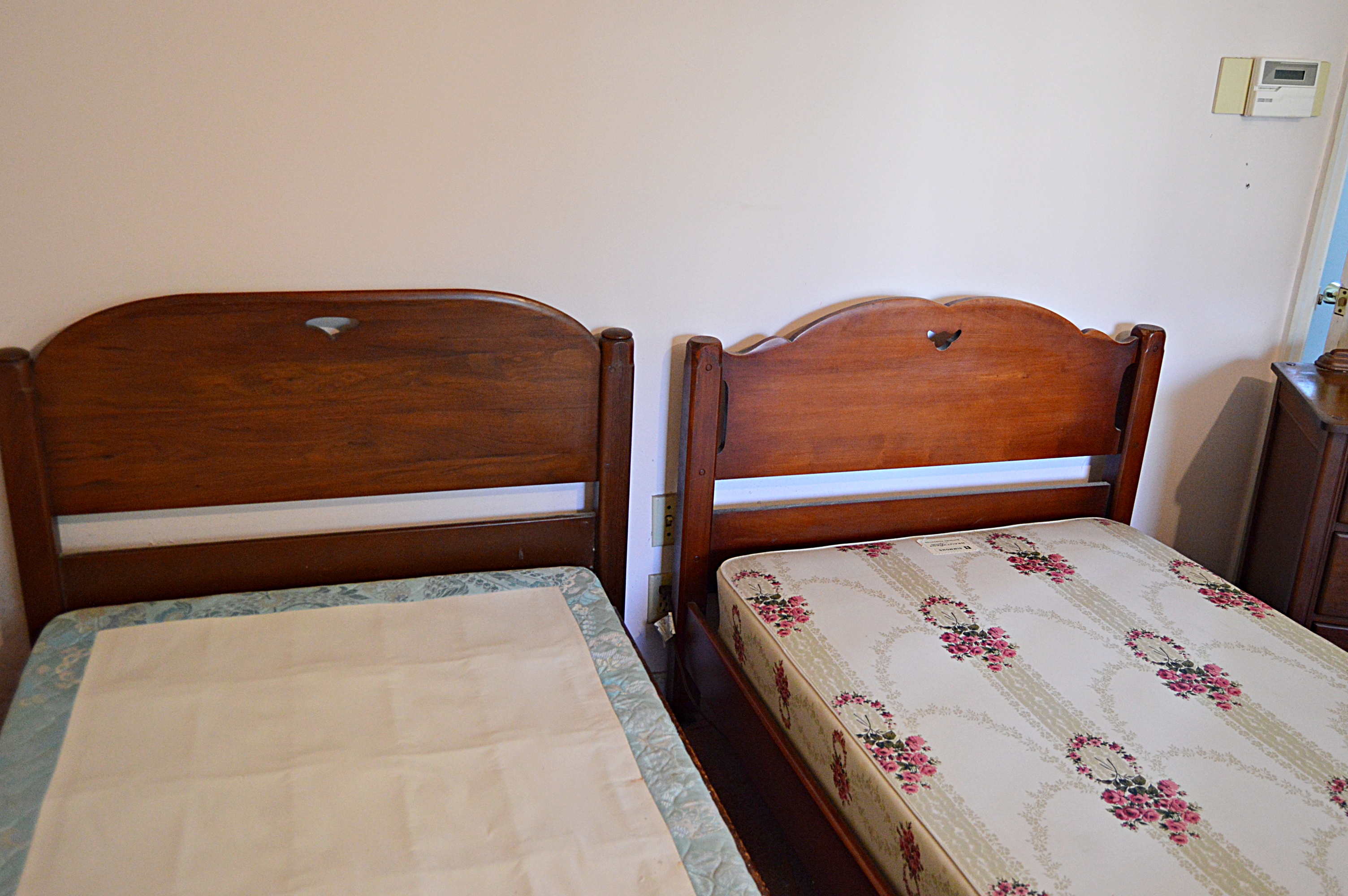 Vintage Twin Beds and Dressing Table, Lingerie Chest