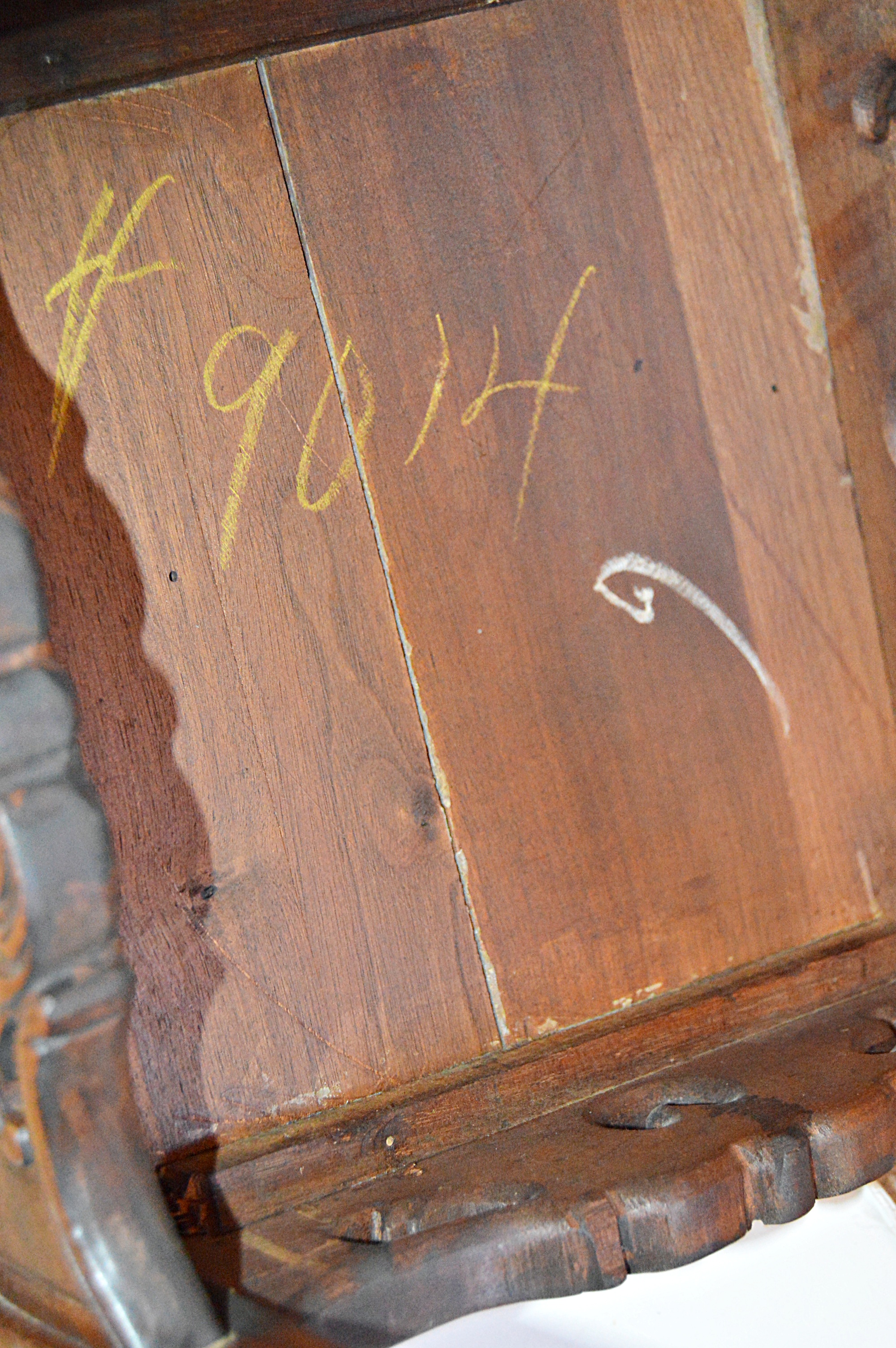 Louis XV Style Mahogany Desk and Chair