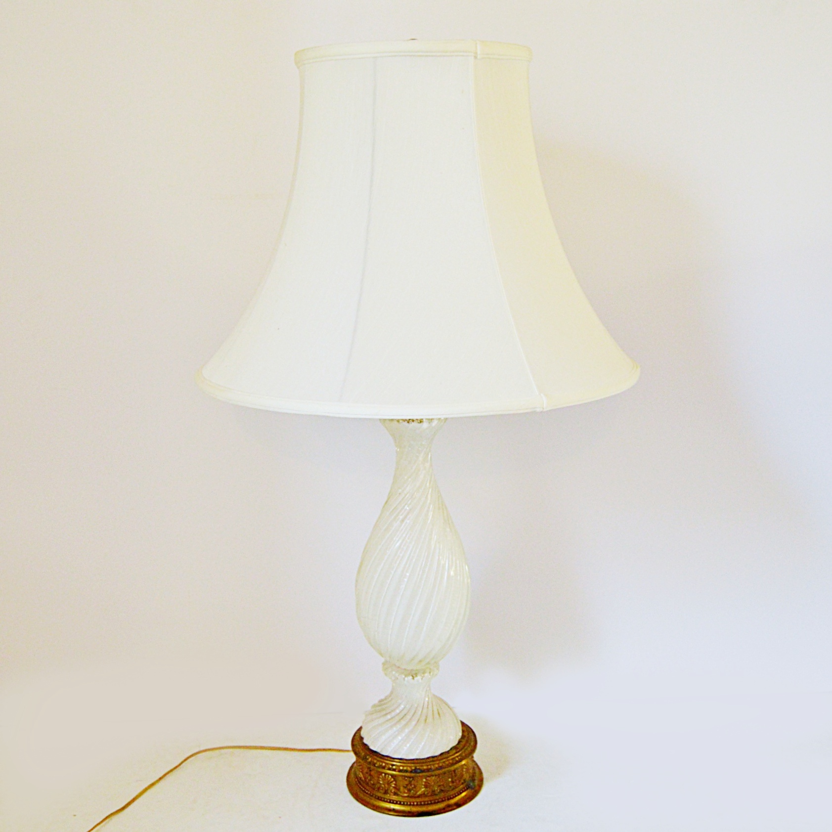 Mid Century Murano Glass Table Lamp
