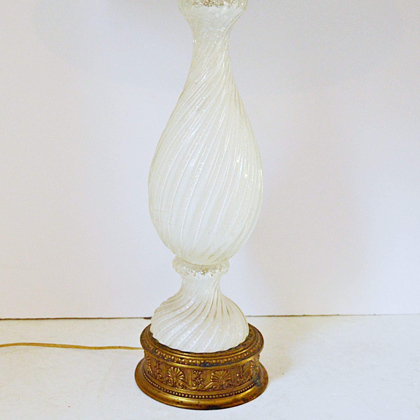 Mid Century Murano Glass Table Lamp