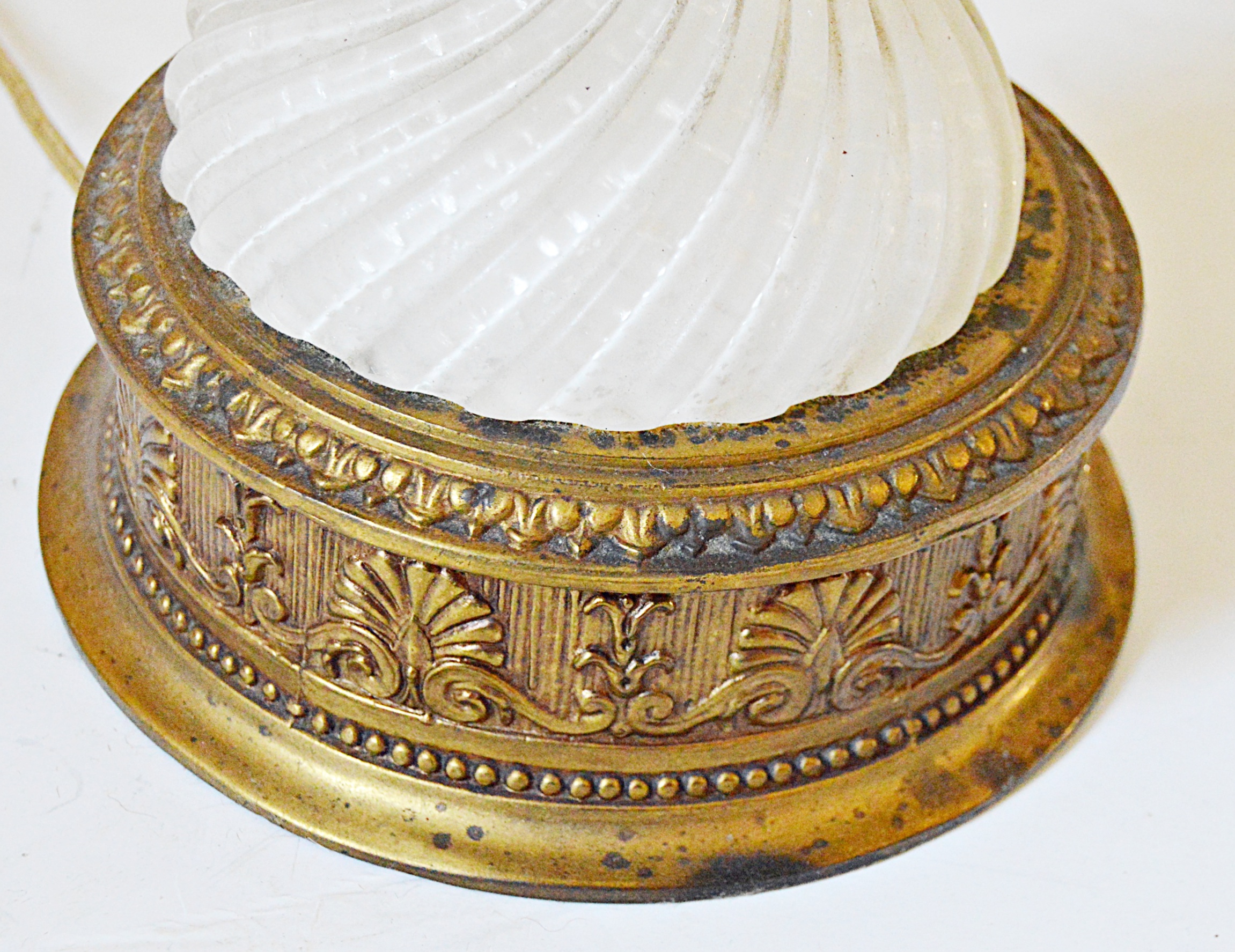 Mid Century Murano Glass Table Lamp