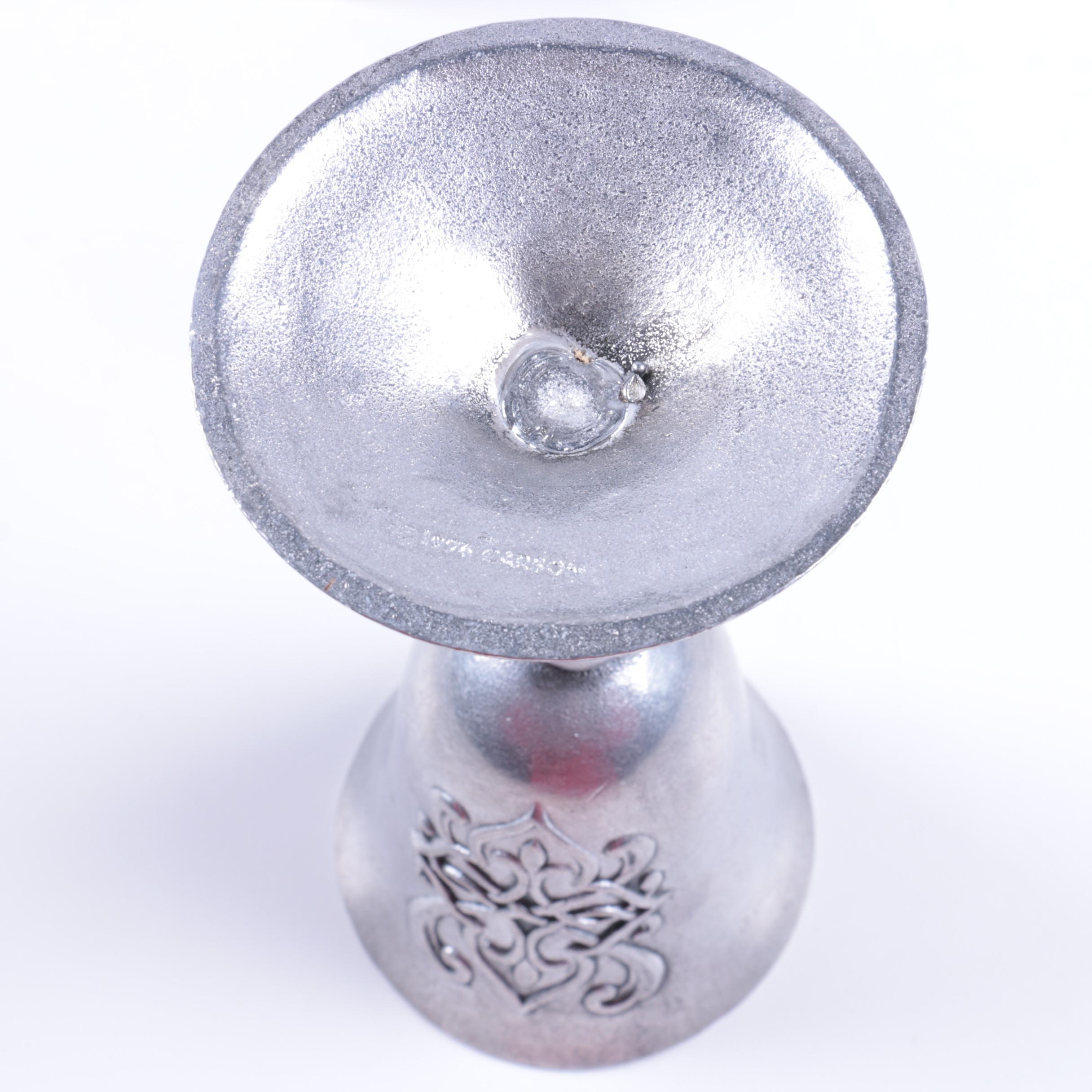 Carson "Forevermore" Pewter Alloy Chalice and Other Silver Tone Drinkeware