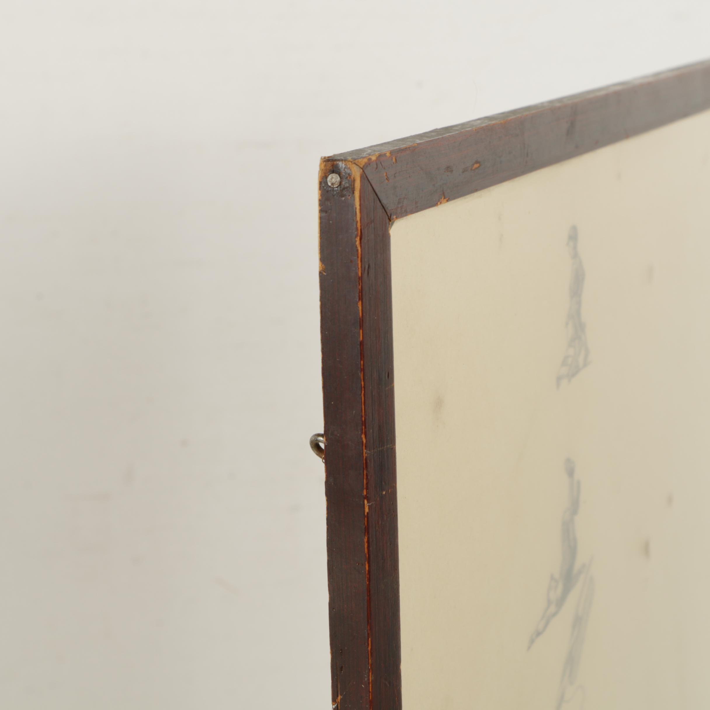 Luplau Janssen Lithograph of Children Sledding