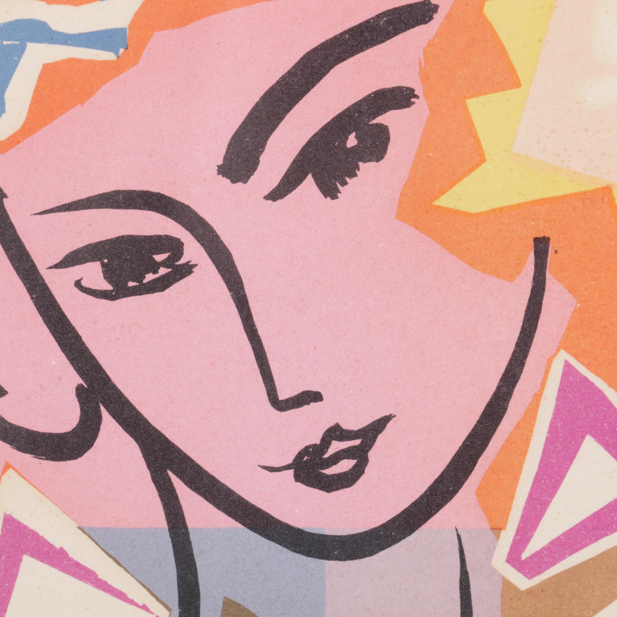 Serigraph Invitation After Henri Matisse "Madame de Pompadour"