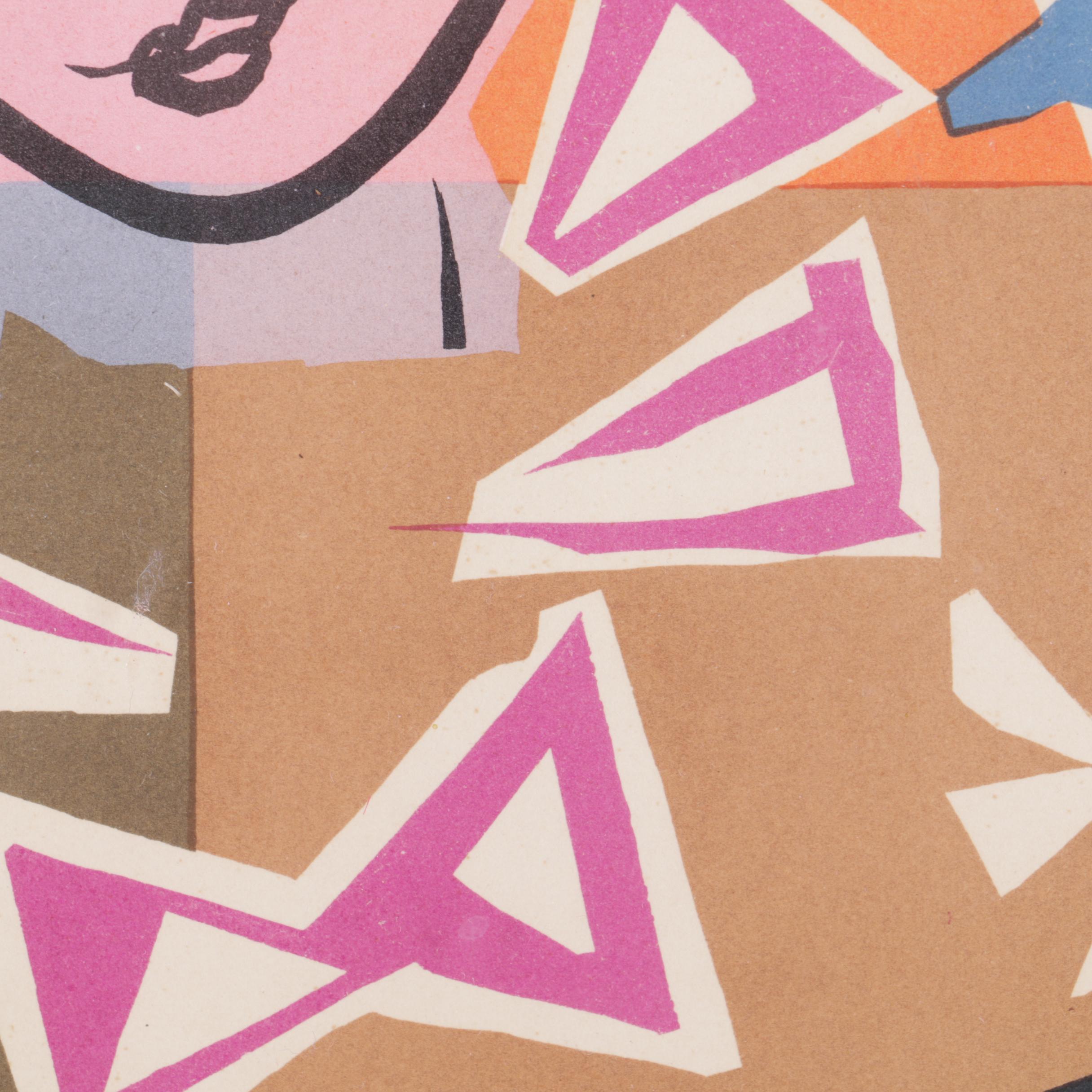 Serigraph Invitation After Henri Matisse "Madame de Pompadour"