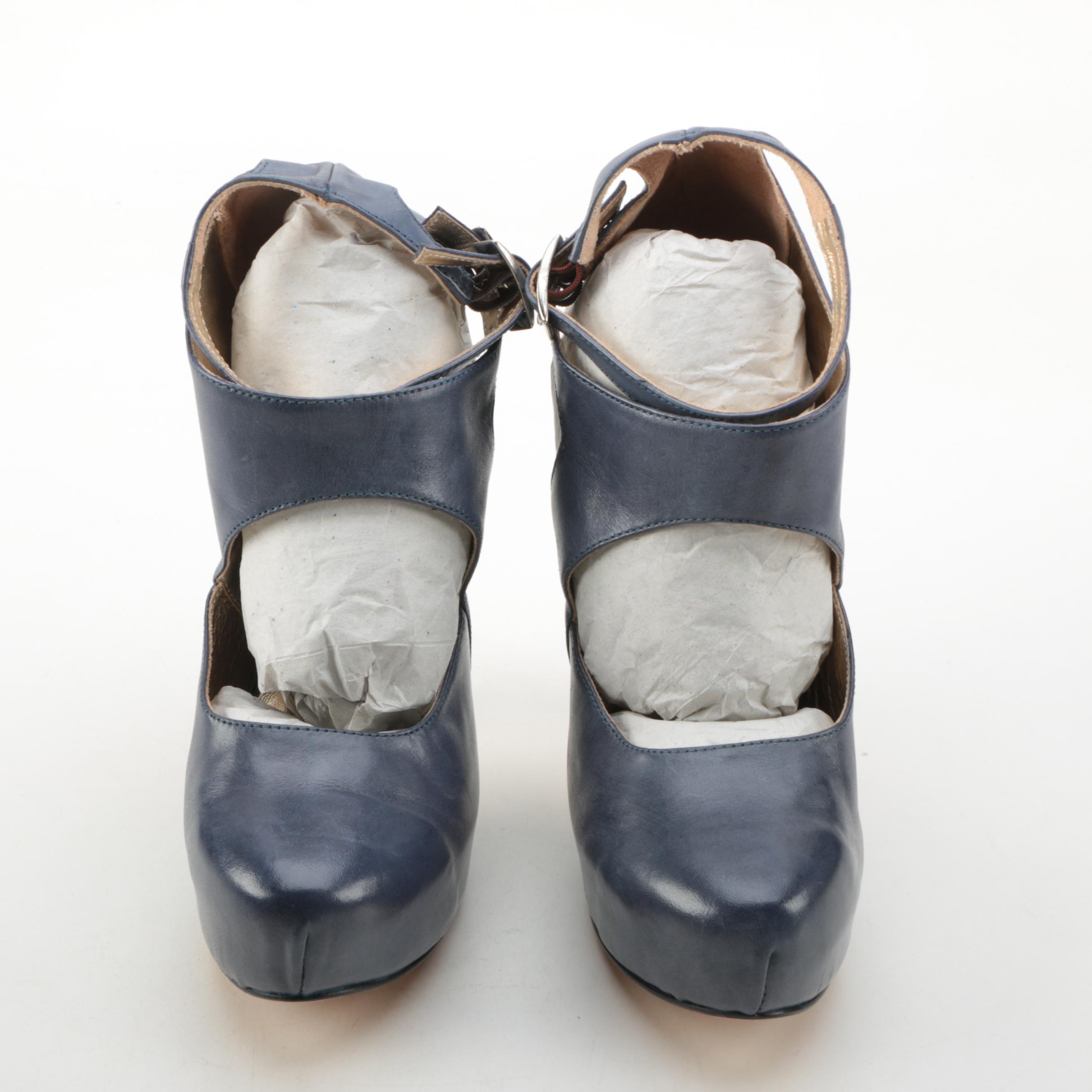 Christopher Coy Collection Prototype Heels in Blueberry