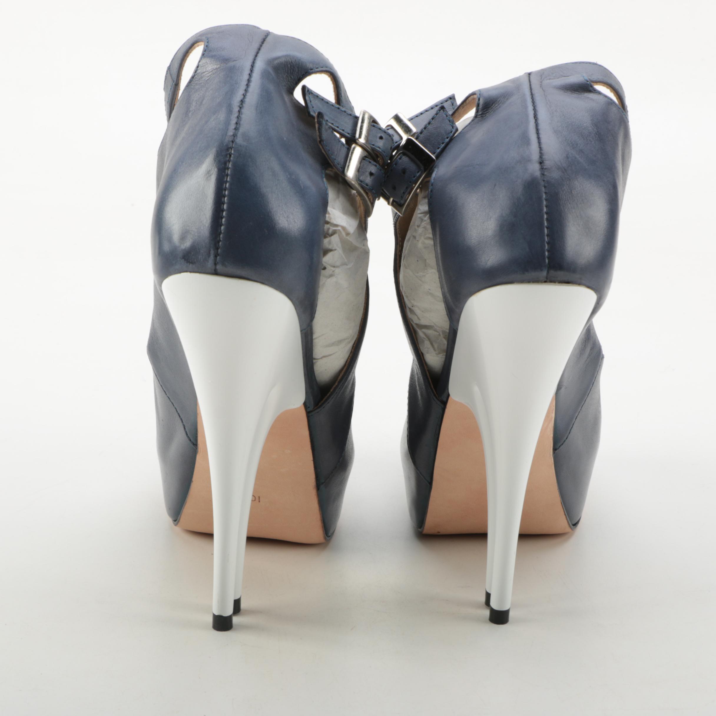 Christopher Coy Collection Prototype Heels in Blueberry