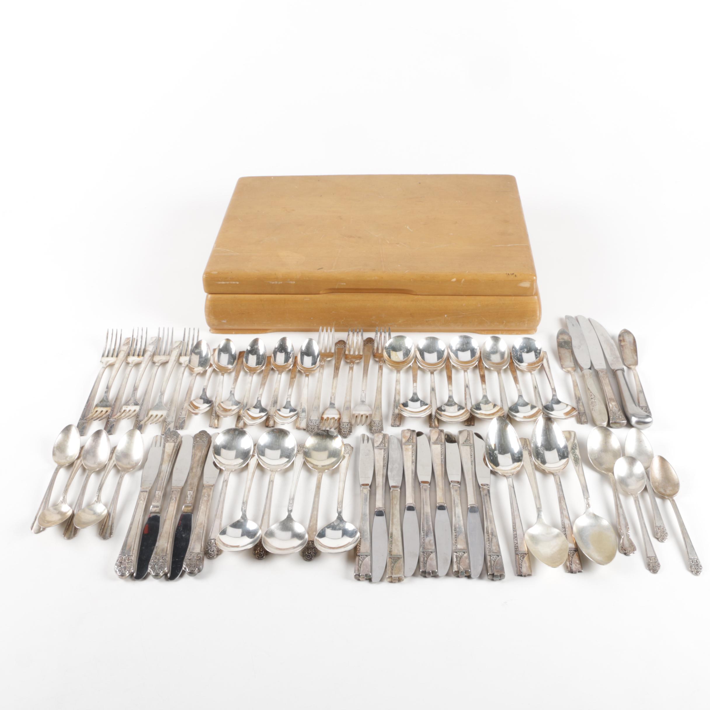 Nobility Plate "Caprice" Silver Plate Forks and Assorted Silver Plate Flatware