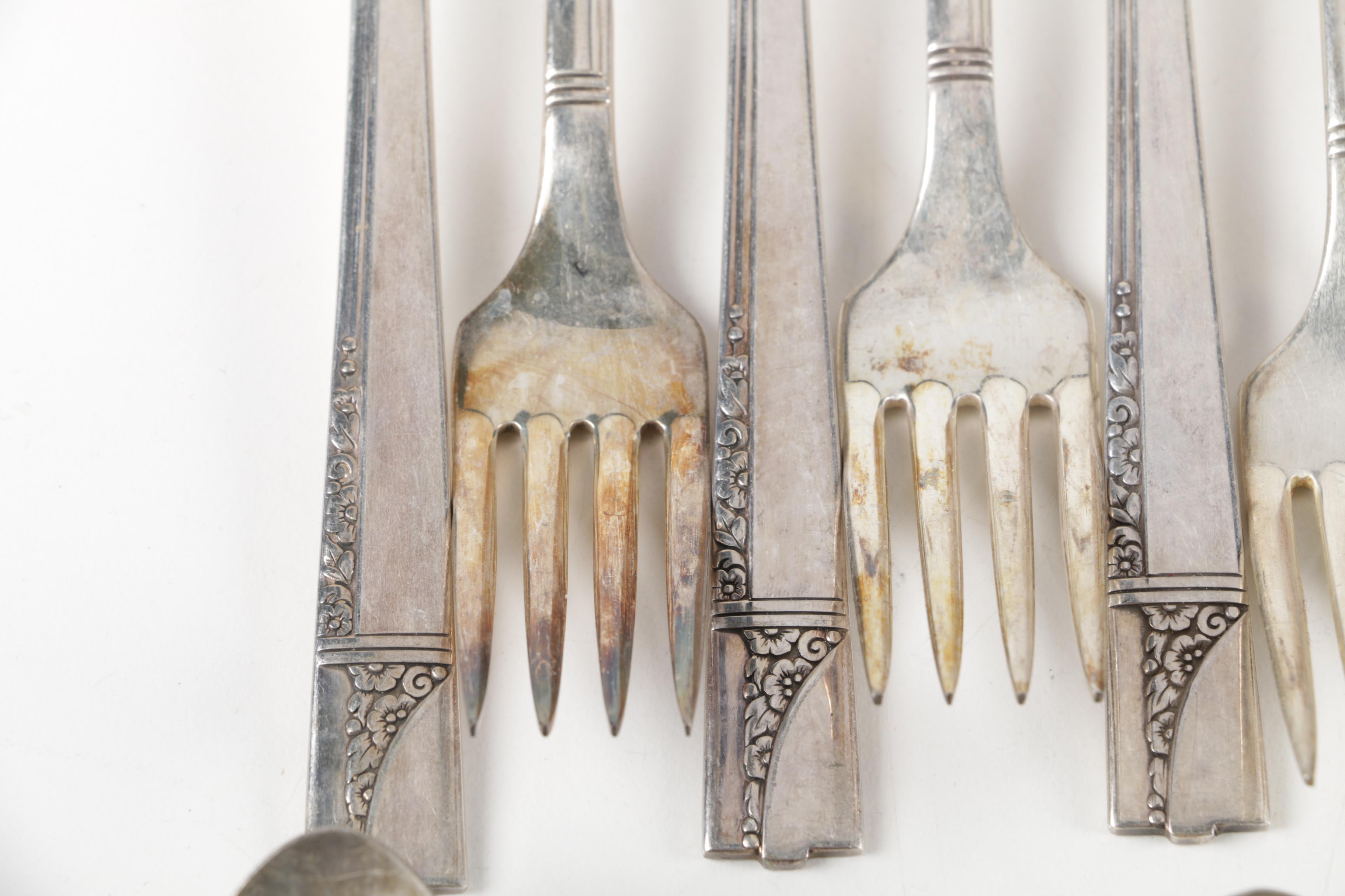 Nobility Plate "Caprice" Silver Plate Forks and Assorted Silver Plate Flatware